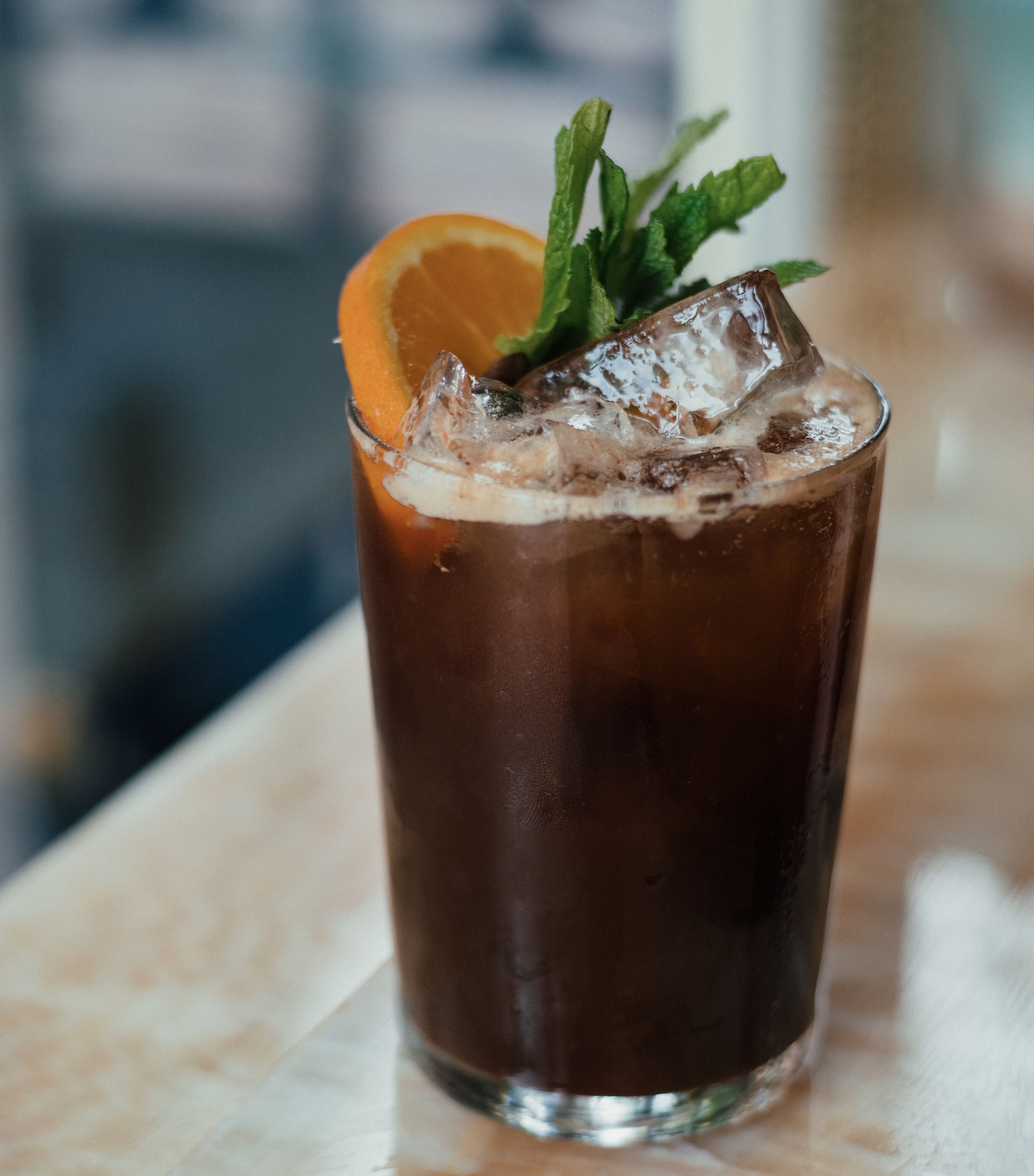 Brown-colored spritz