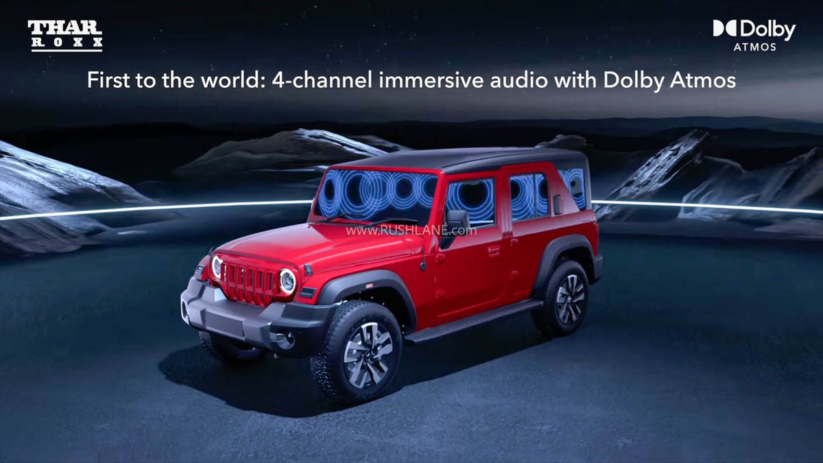 Mahindra Thar Roxx Becomes The World’s First SUV To Feature A 4-Channel Dolby Atmos Audio System. - Car News Road Test & Performance Review