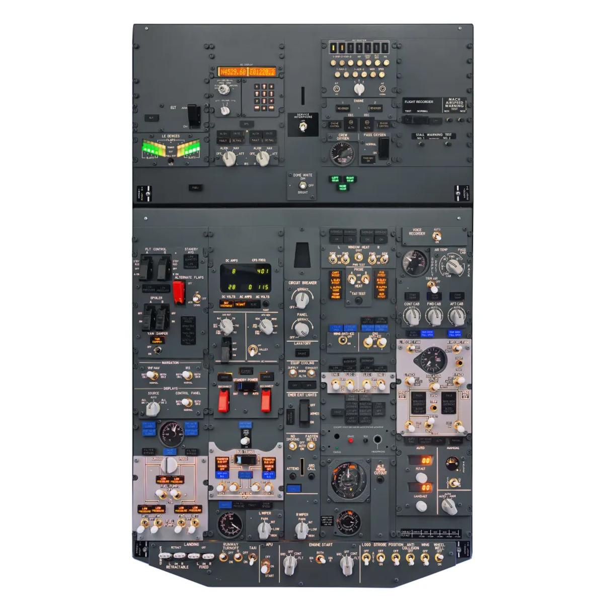 737 overhead panel, making the scan flow and checklists necessary