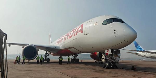 Air India A350 Suffers Engine Damage After Baggage Container Incident in Fog