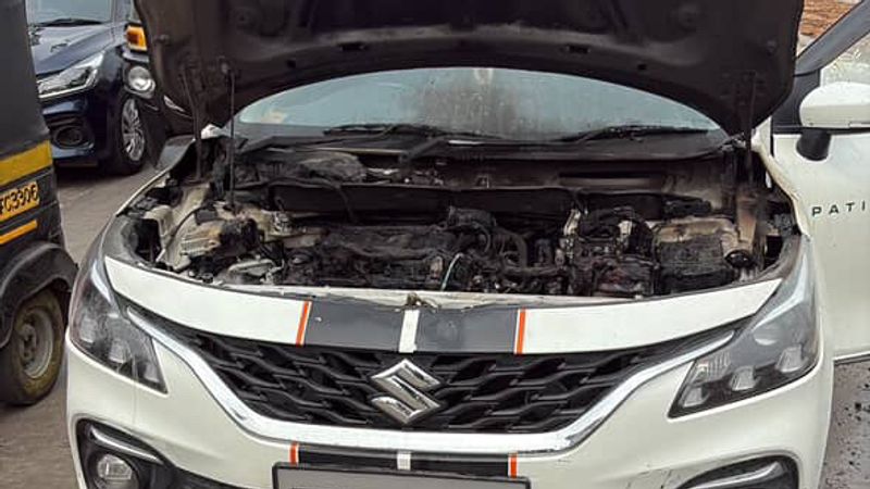 Maruti Nexa Baleno Catches Fire in Thane Traffic: Owner Alleges Dealership Negligence