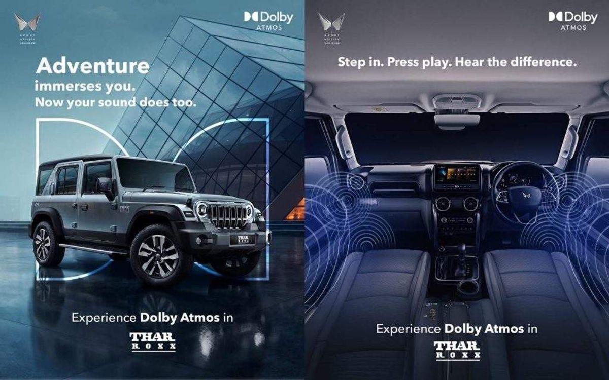 Mahindra Thar Roxx Becomes The World’s First SUV To Feature A 4-Channel Dolby Atmos Audio System. - Car News Road Test & Performance Review