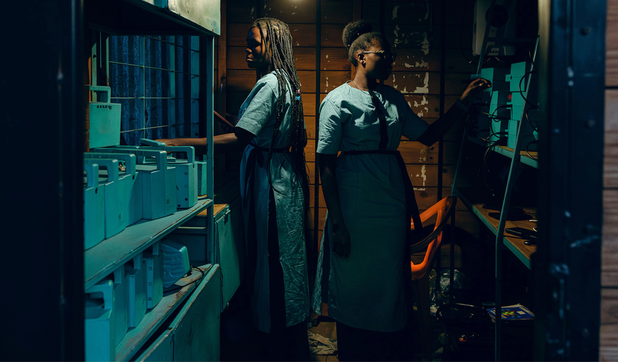 Two Jaza stars working in a Jaza Energy Hub