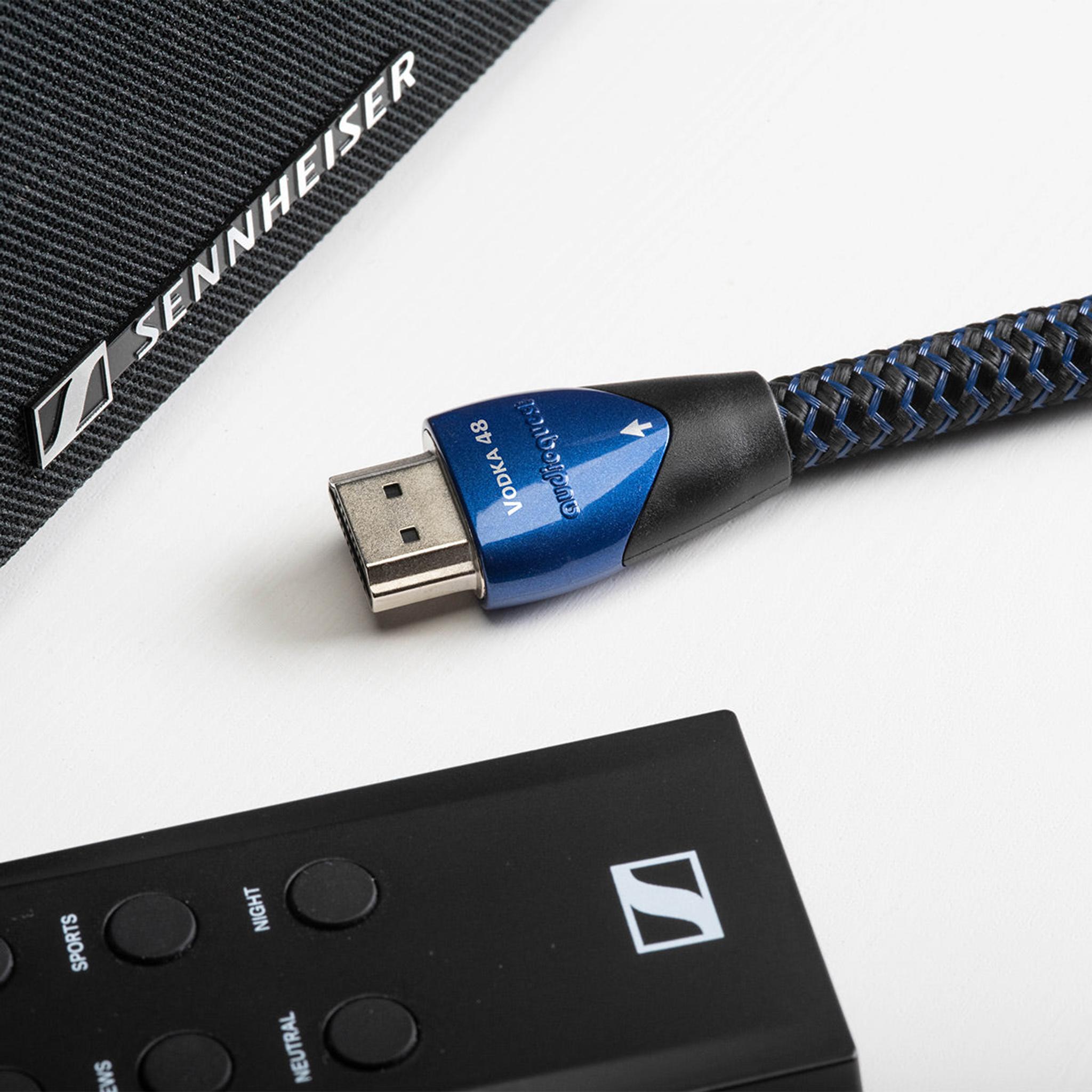 AudioQuest Vodka 48 8K-10K 48Gbps Ultra High Speed Cable HMDI Cable - 2.46 ft. (.75m) thumbnail 5