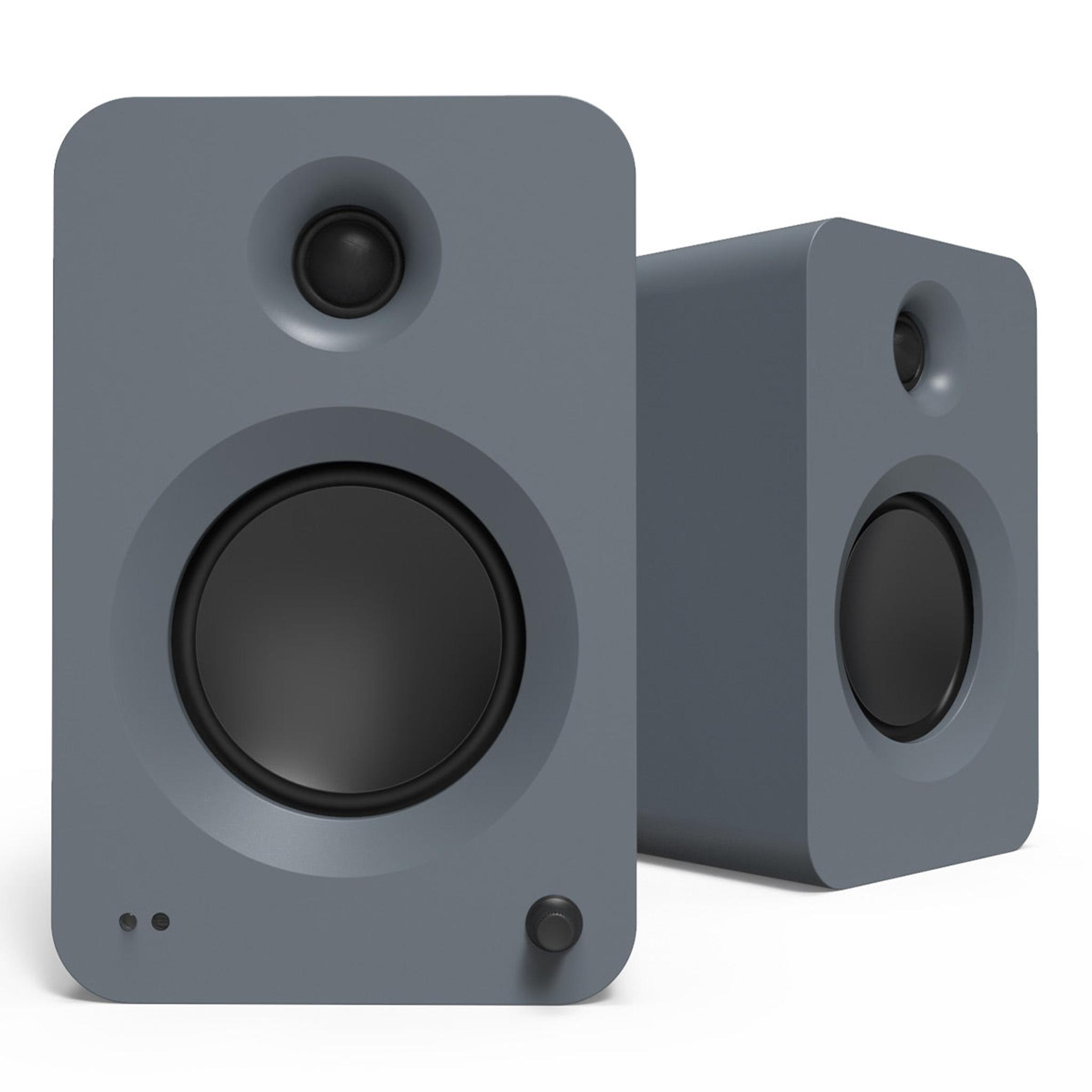 Kanto REN Powered Bluetooth Bookshelf Speakers - Pair (Matte Grey) - Image 1