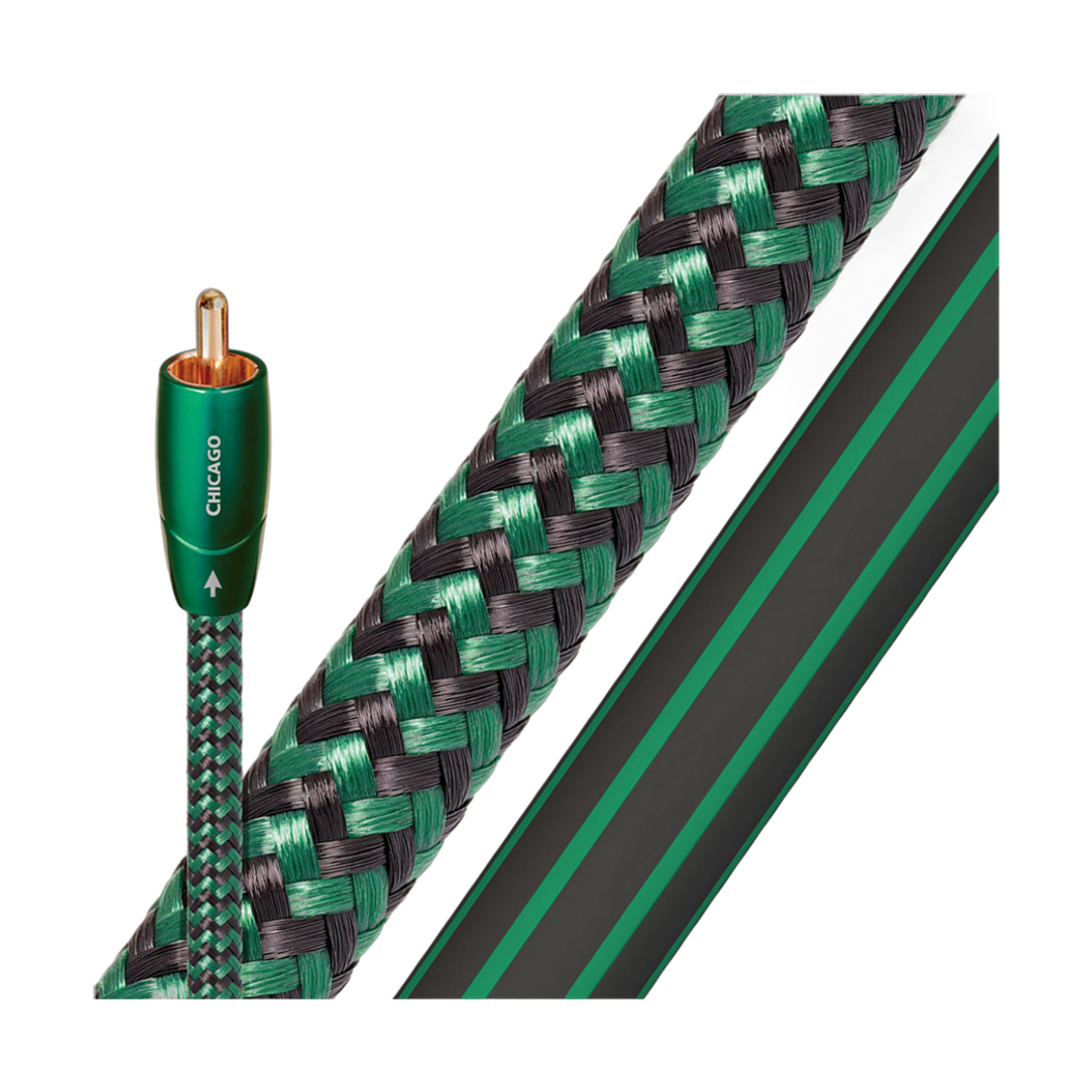 AudioQuest Chicago RCA Male to RCA Male Cable - 1.64 ft. (0.5m) - 2-Pack