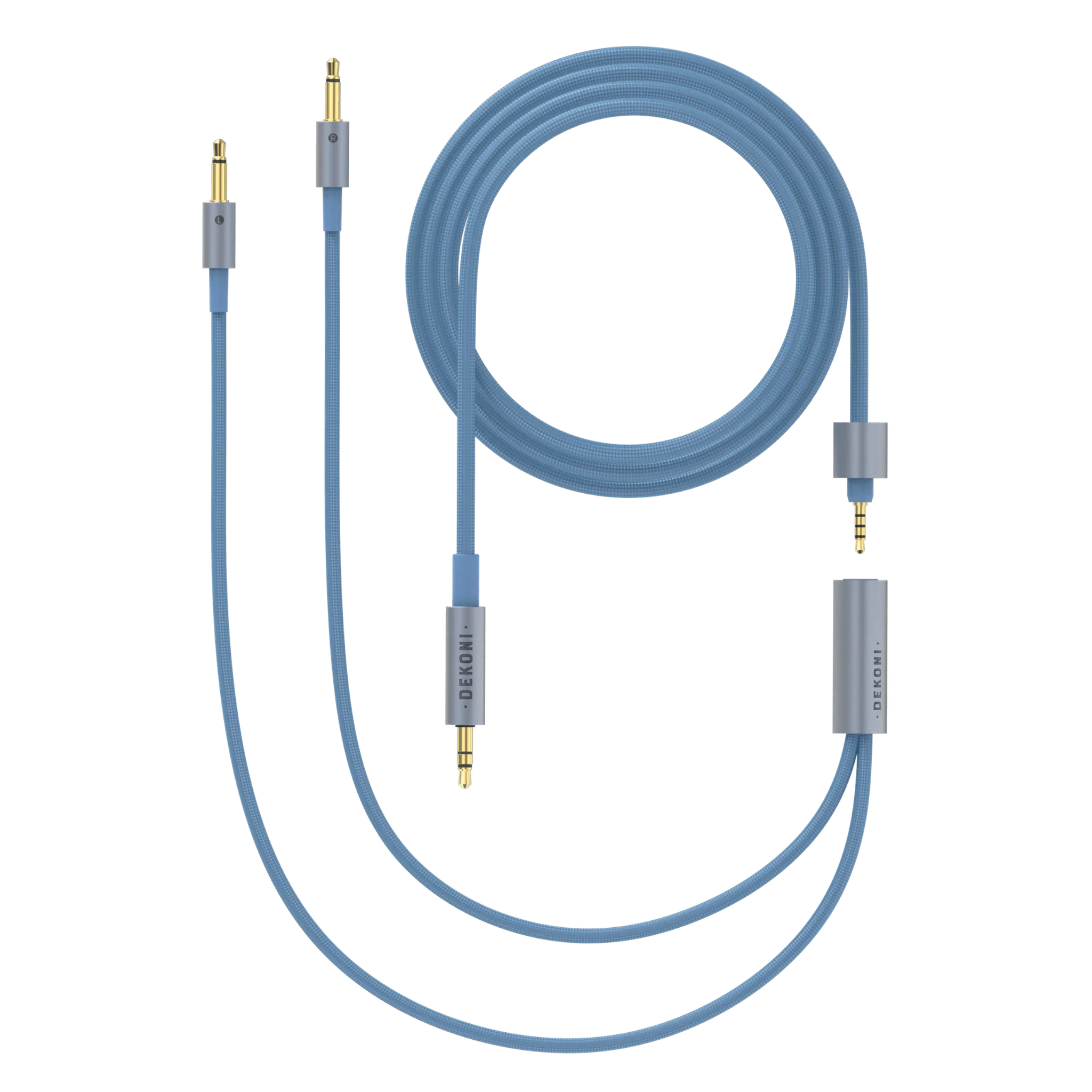 Dekoni Audio Ensemble 1/8" 64" Nylon Jacket Cable with 3.5mm Headphone Connectors - Image 1
