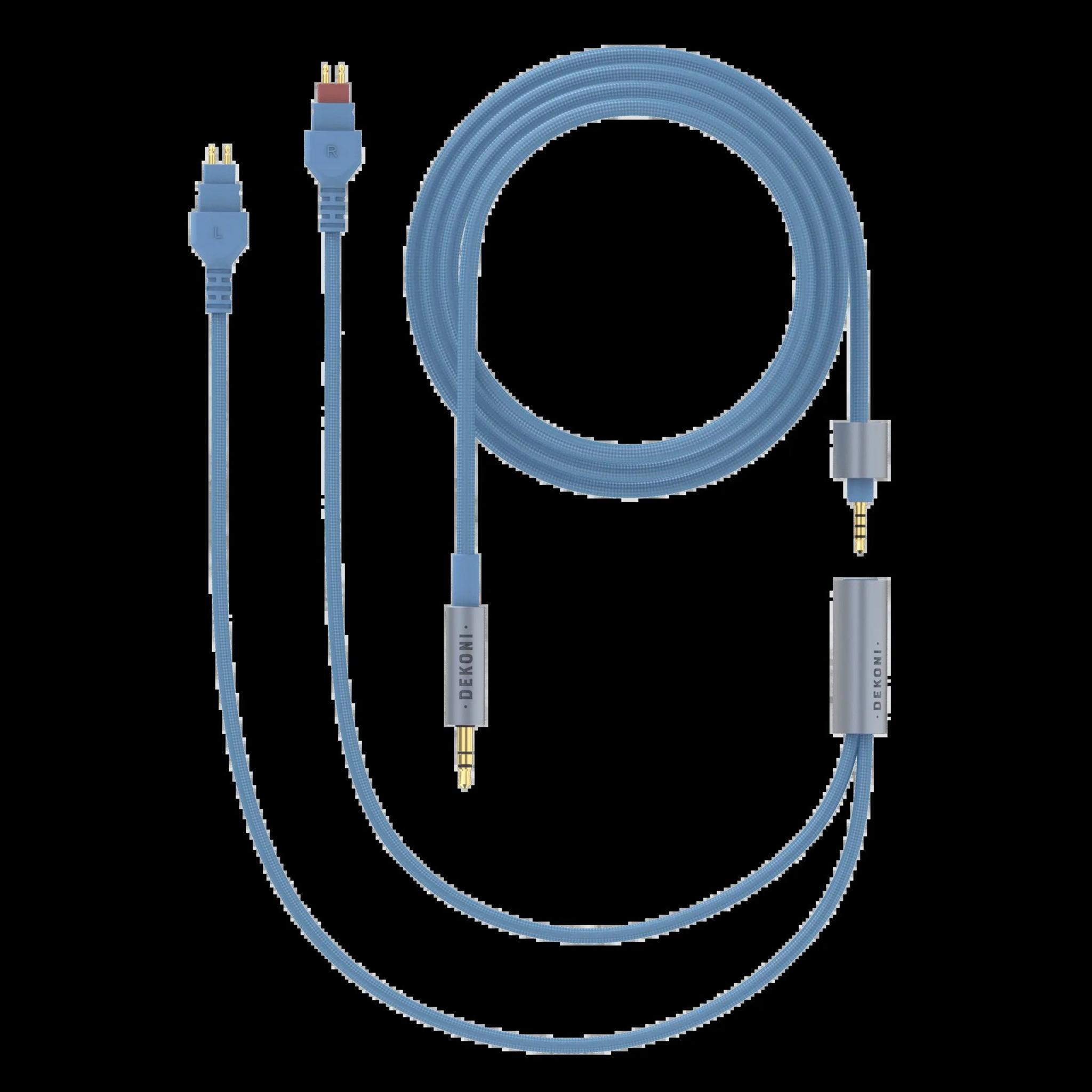 Dekoni Audio Ensemble 1/8" 64" Nylon Jacket Cable with HD600 Headphone Connectors thumbnail 2