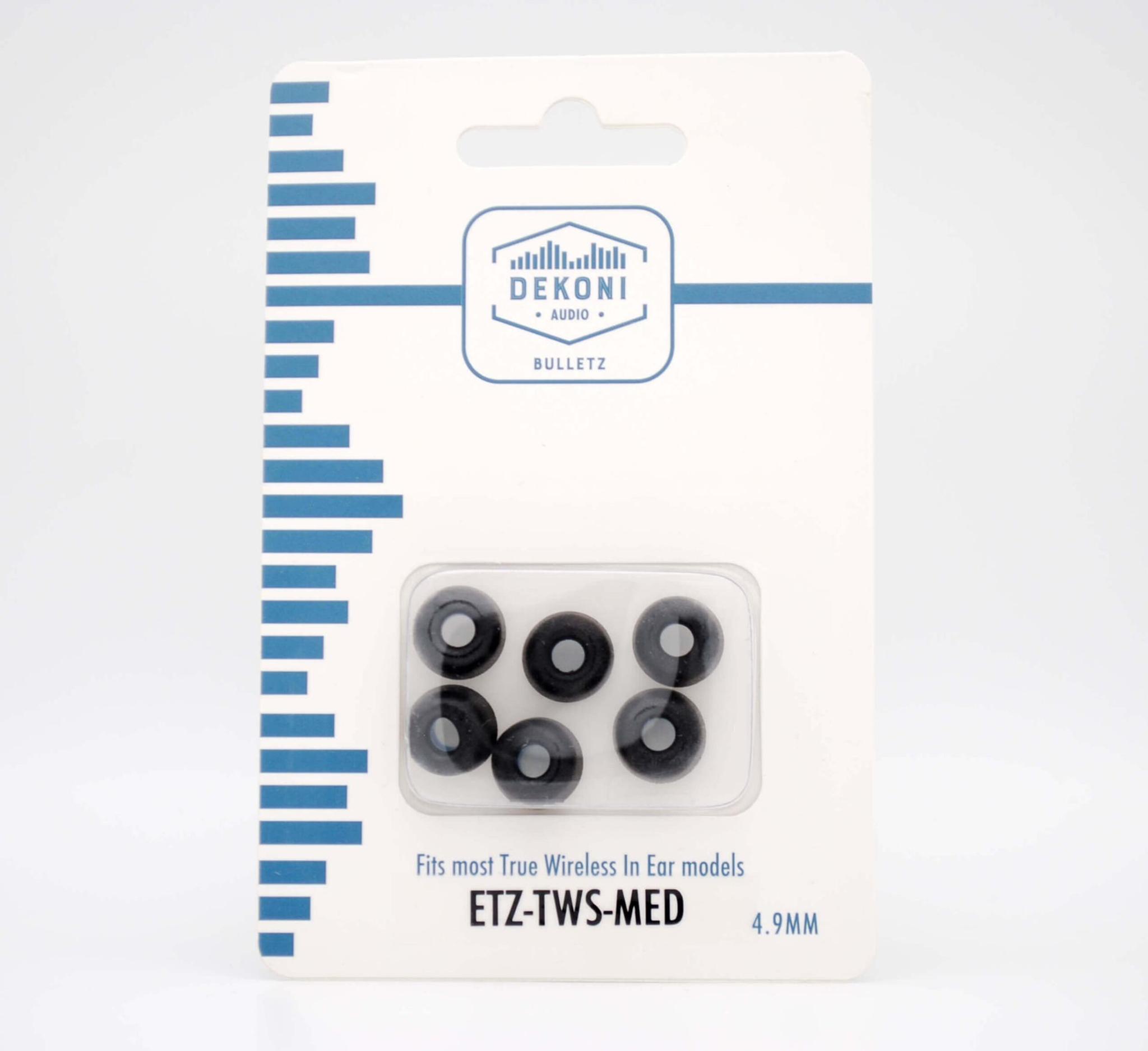 Premium Memory Foam Isolation Earphone Tips Black - True Wireless thumbnail 8