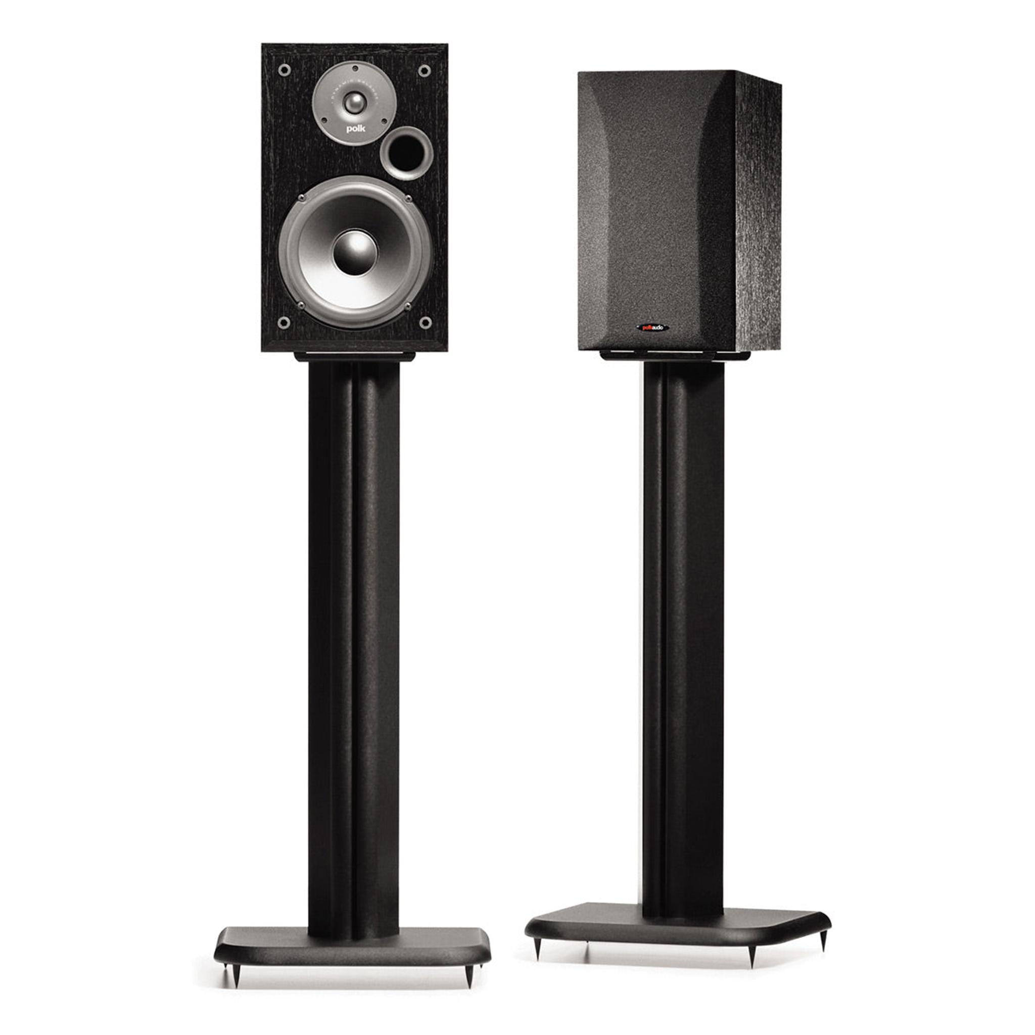 Sanus BF24 24" Fixed-Height Basic Foundations Speaker Stands - Pair (Black) thumbnail 7