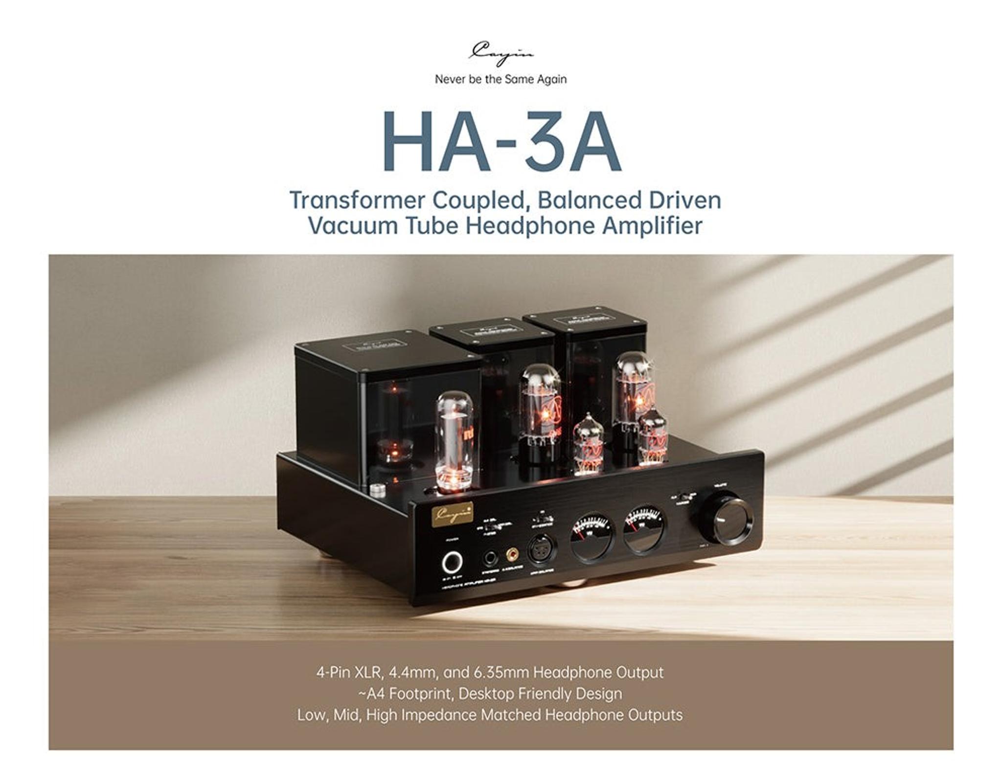 Cayin HA-3A Desktop Tube Headphone Amplifier thumbnail 2