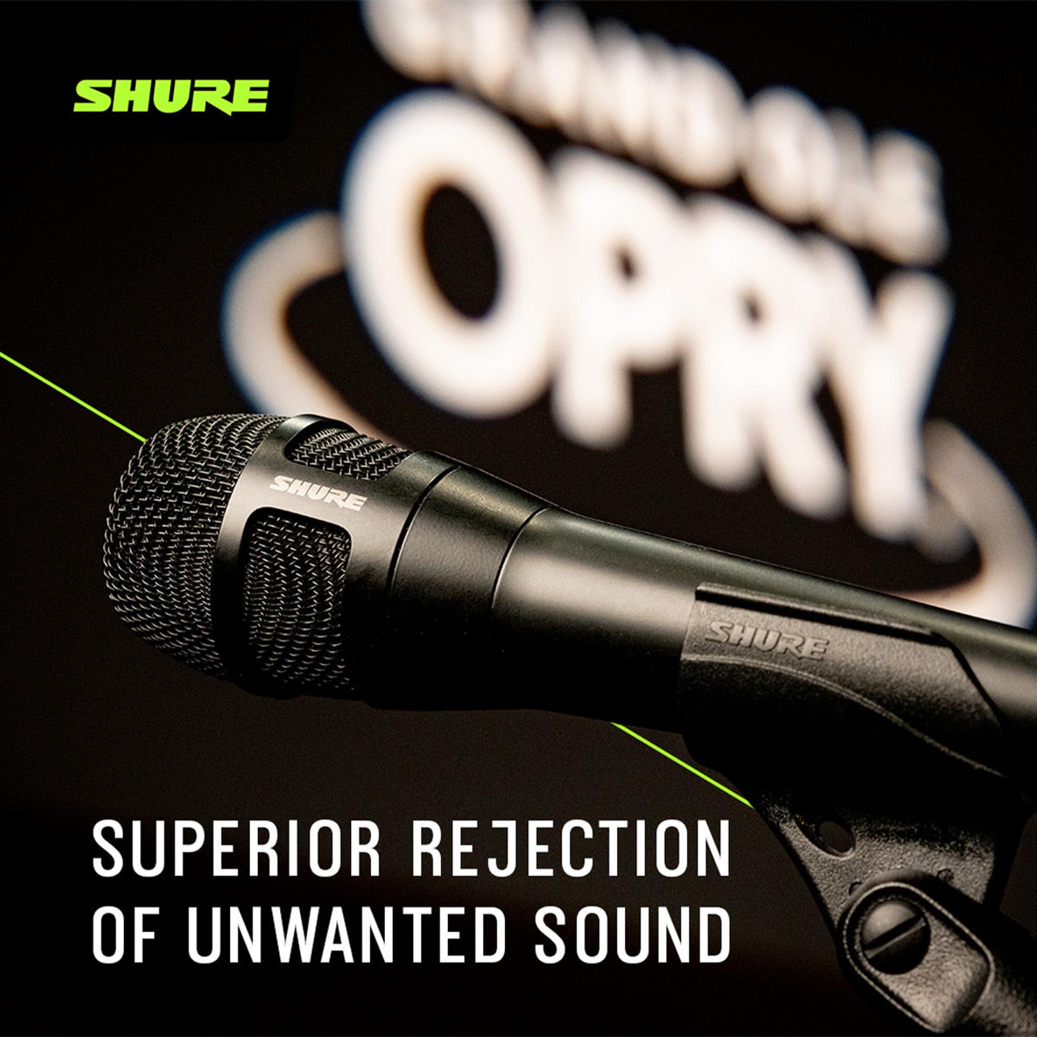 Shure Nexadyne NXN8/C Cardioid XLR Handheld Vocal Microphone (Black) thumbnail 3
