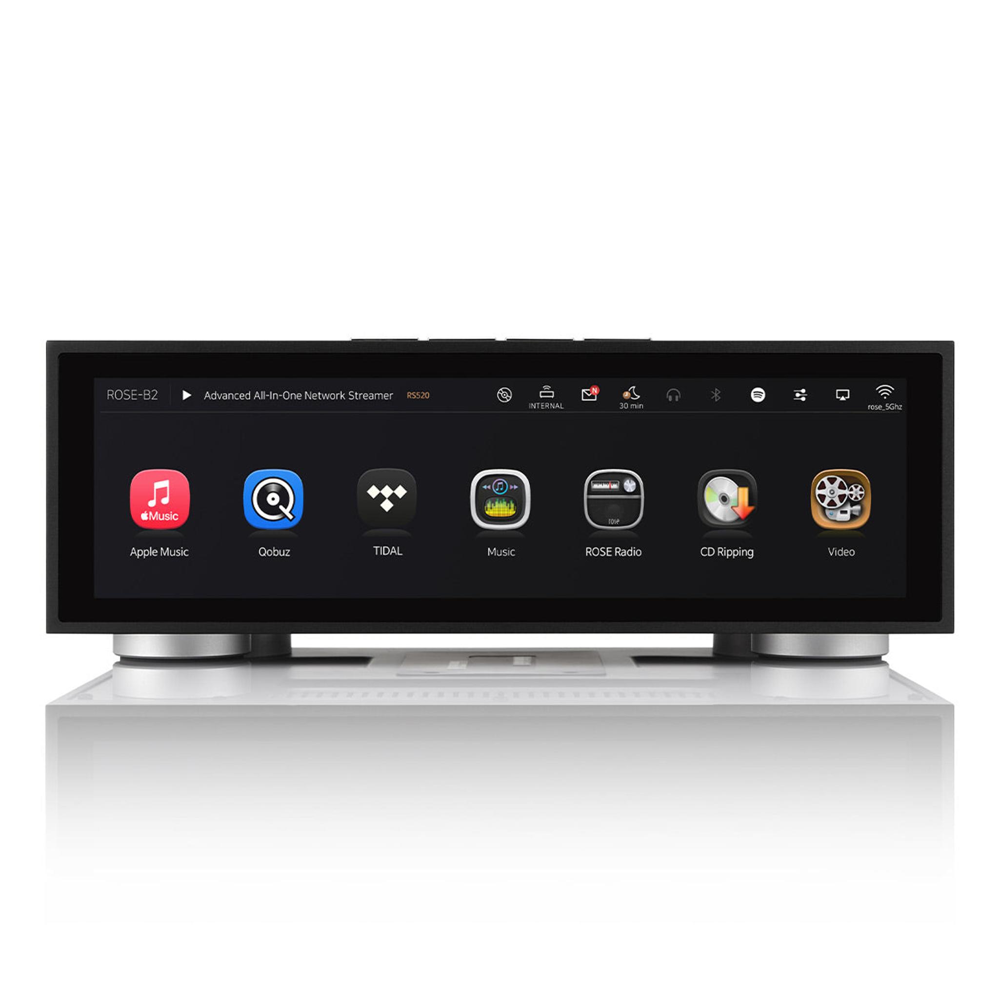 HiFi Rose RS520 Wireless Network Streamer & Integrated Amplifier with Built-In ESS Sabre DAC (Black) with RSA780 Reference CD Drive and Ripper thumbnail 3
