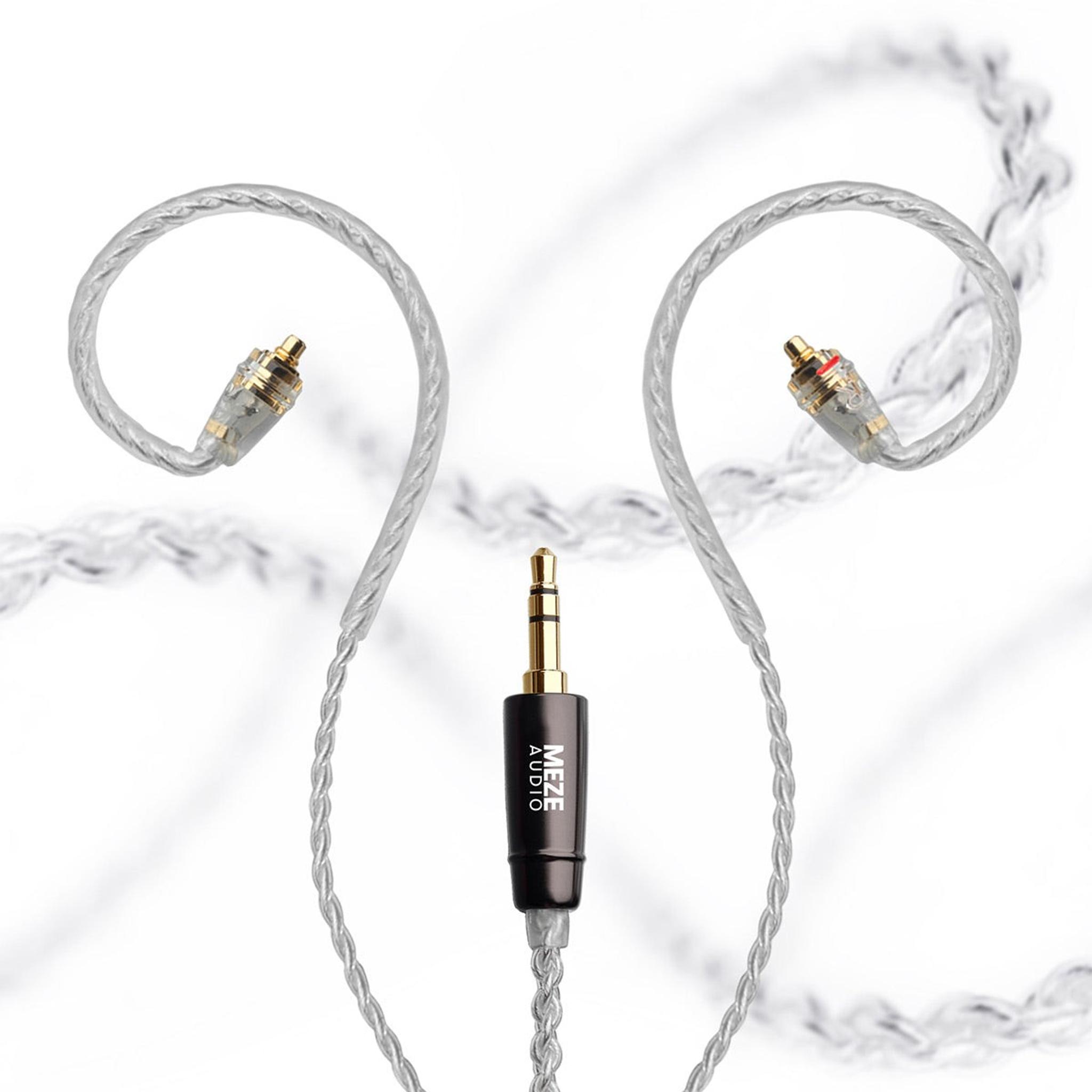 Meze Audio MMCX to 3.5mm Silver-Plated Headphone Cable - 3.9 ft. thumbnail 3