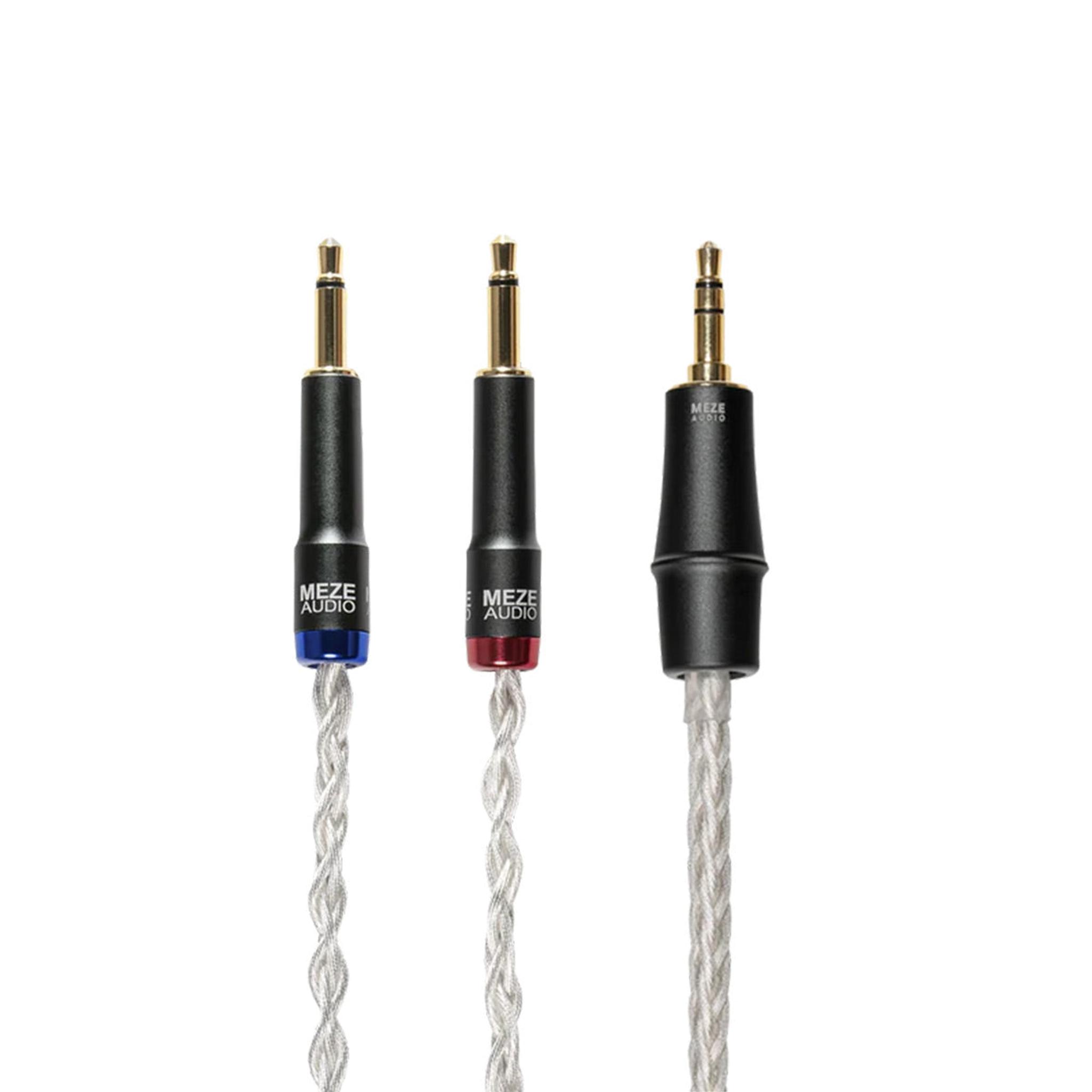 Meze Audio Mono 3.5mm to 3.5mm Silver Plated Cable - 4.2 ft. - Image 1