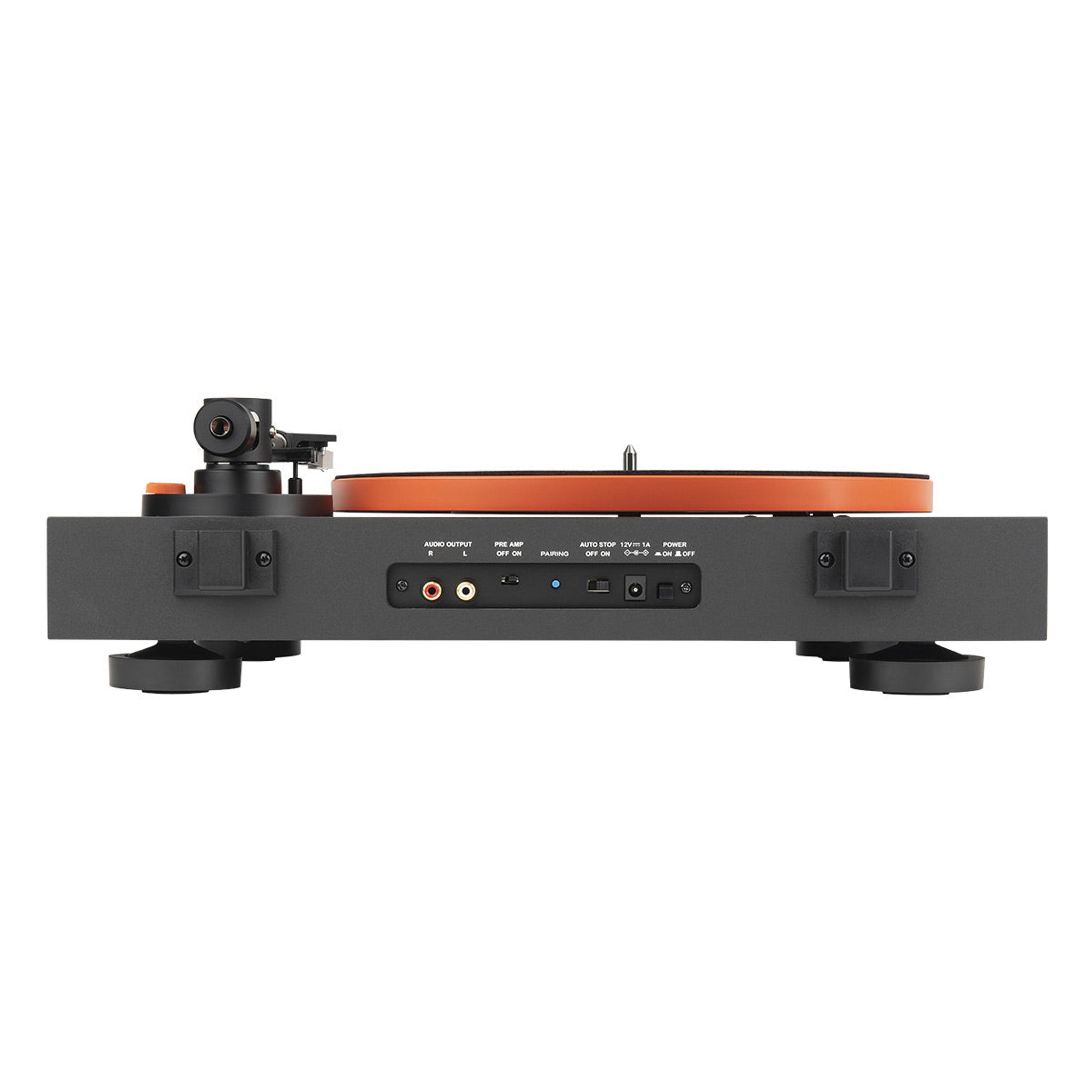 JBL Spinner BT Semi-Automatic Belt-Drive Turntable with Bluetooth 5.3 and Installed Audio Technica Cartridge (Black & Orange) thumbnail 4