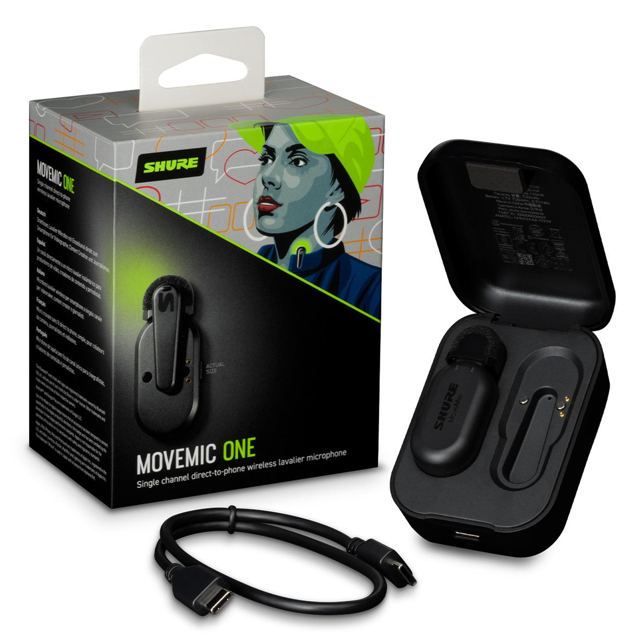 Shure MoveMic One Single Channel Direct to Phone Wireless Lavalier Microphone System thumbnail 10