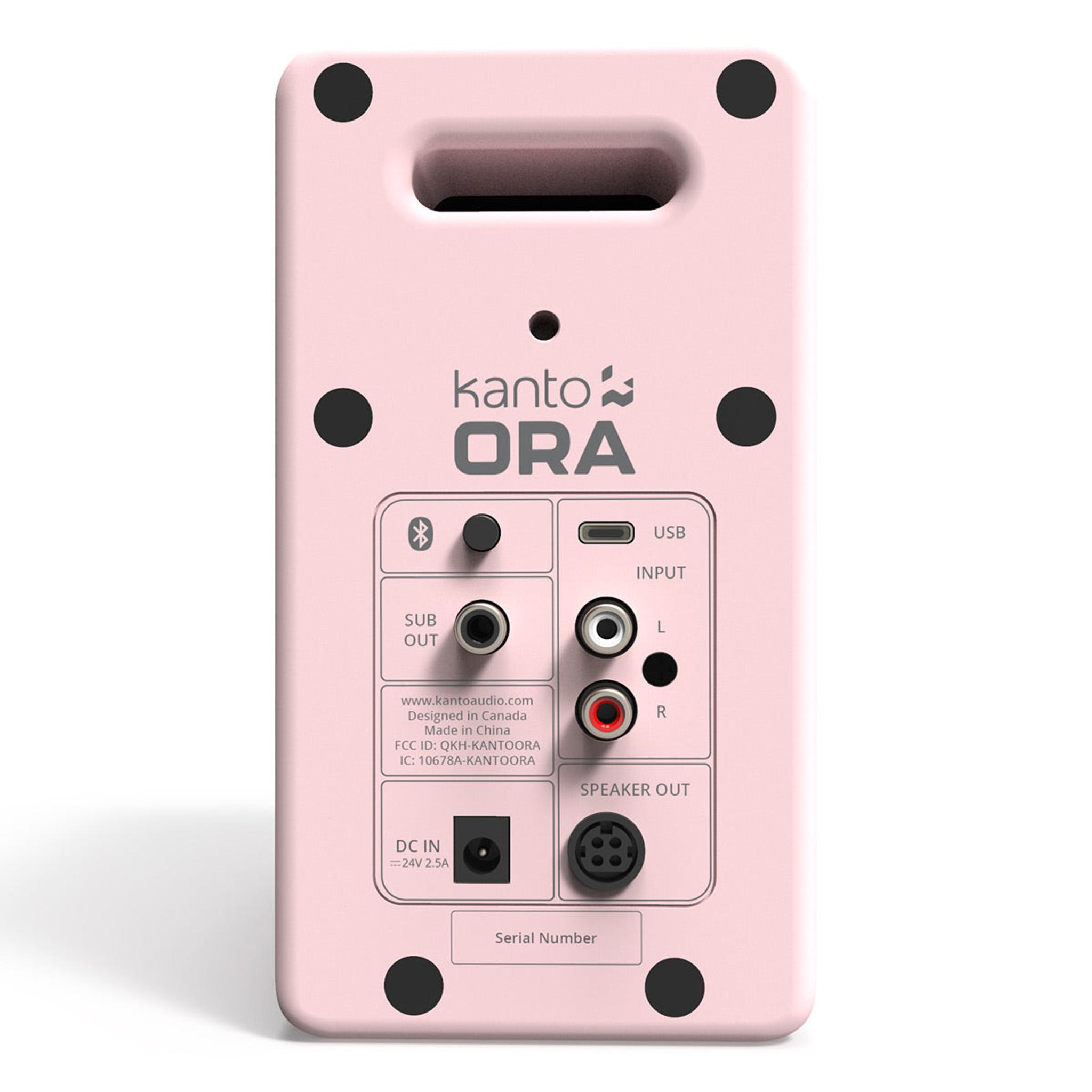 Kanto ORA Powered Reference Desktop Speakers with Bluetooth (Pink) thumbnail 3