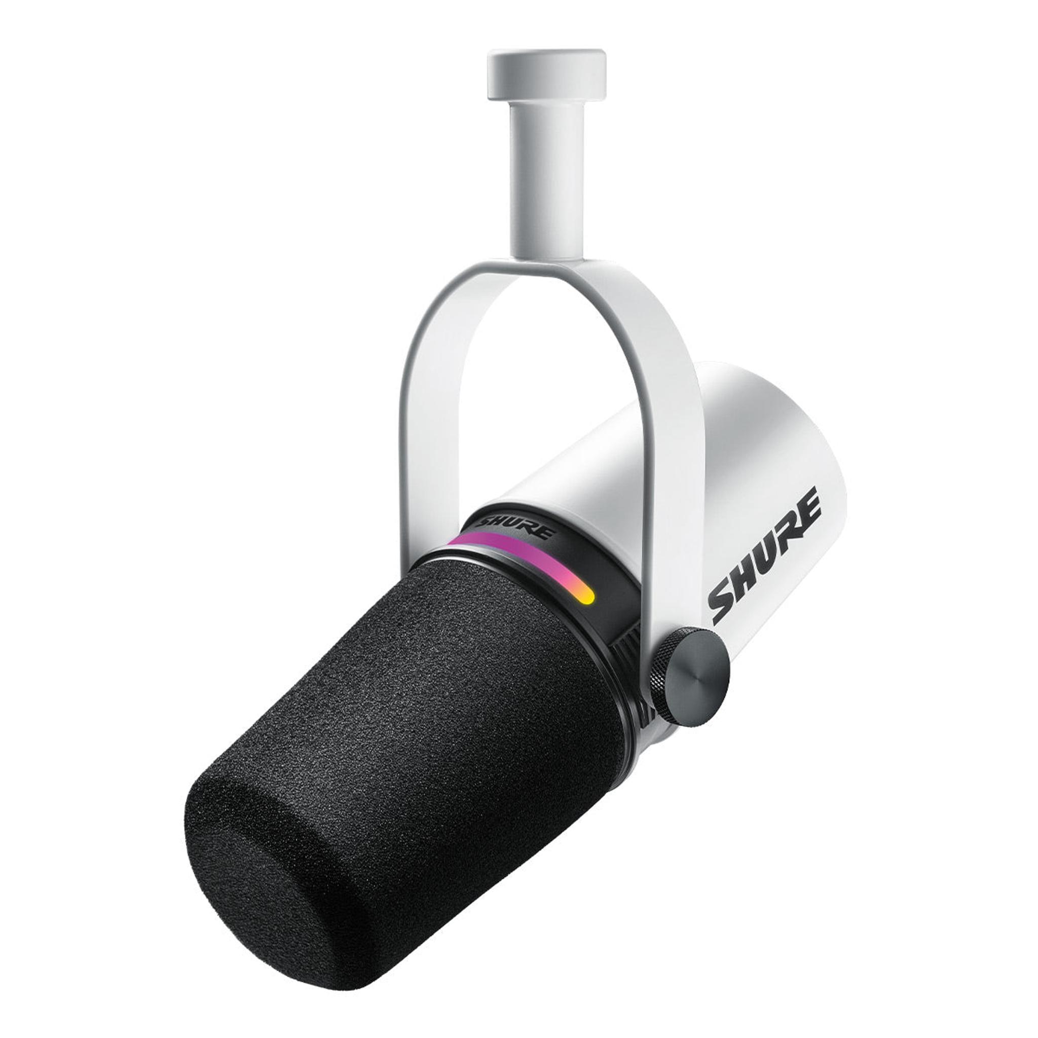 Shure MV7+ Hybrid Output USB-C & XLR Podcast Microphone (White) thumbnail 8