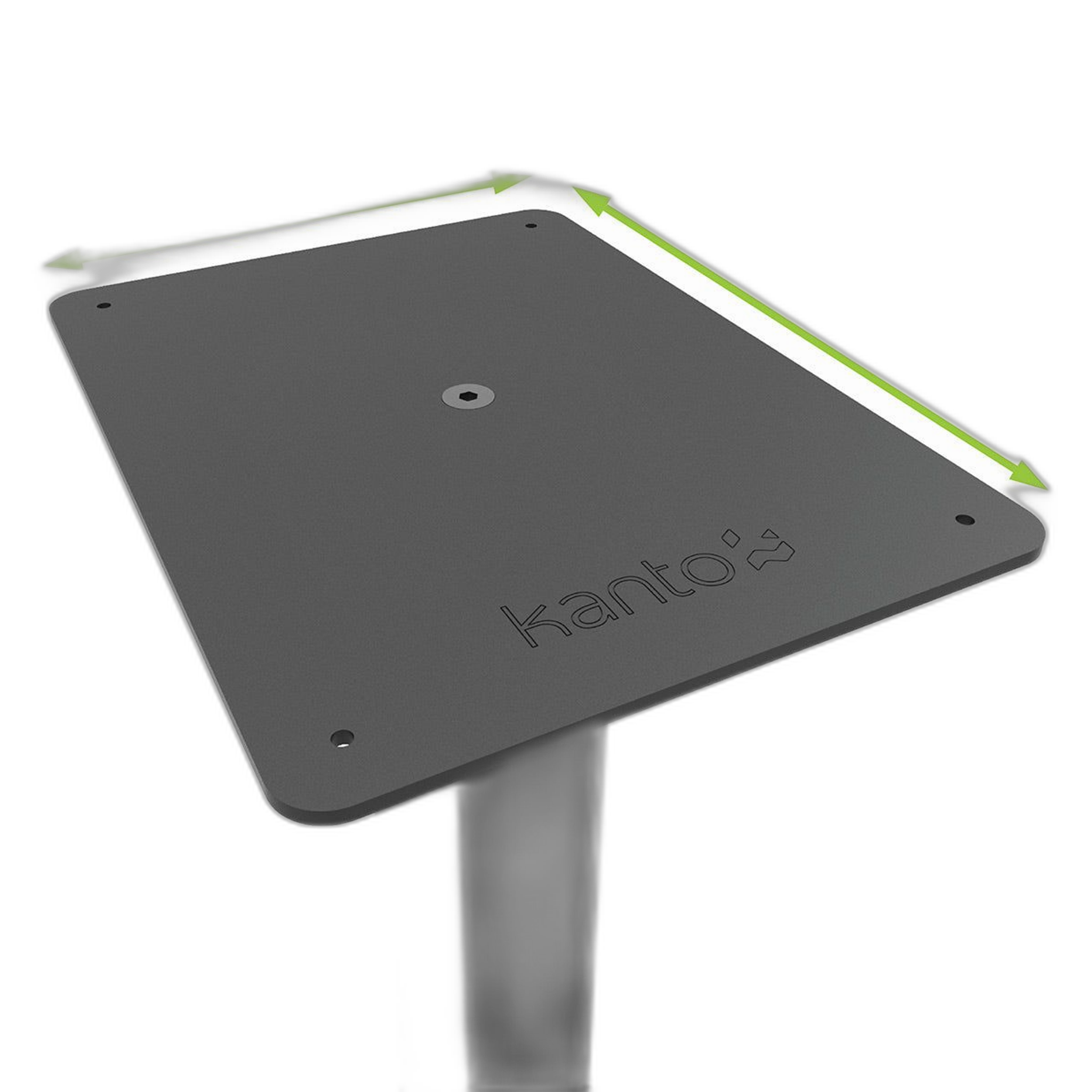 Kanto ST34P 34" Universal Bookshelf Speaker Floor Stand with Plywood Base- Black (Pair) thumbnail 7
