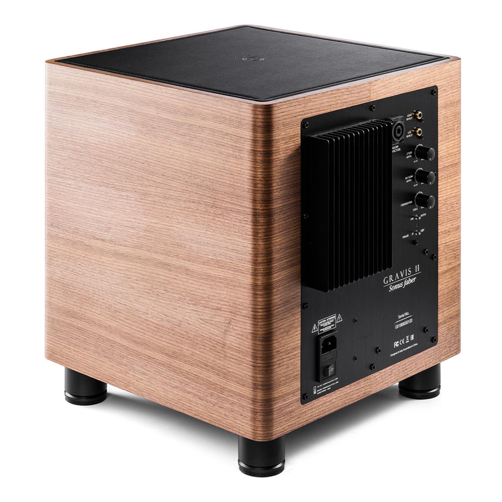 Sonus faber Gravis II Active Subwoofer - Each (Walnut) thumbnail 5