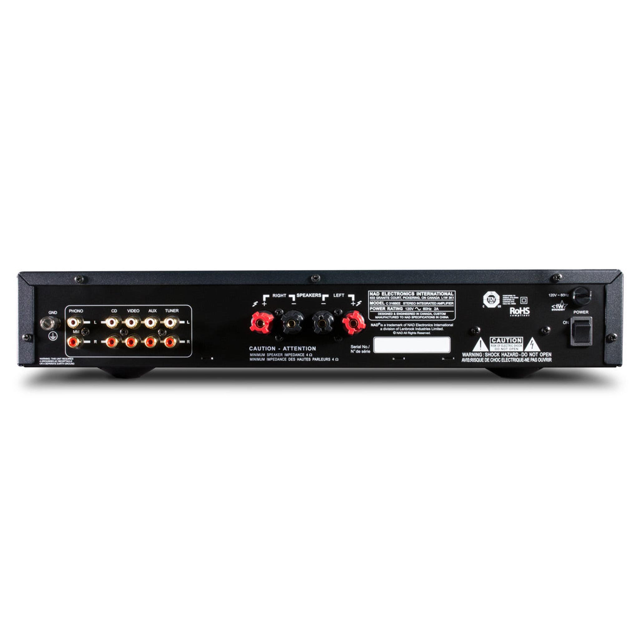 NAD Electronics C 316BEE V2 Stereo Integrated Amplifier thumbnail 4