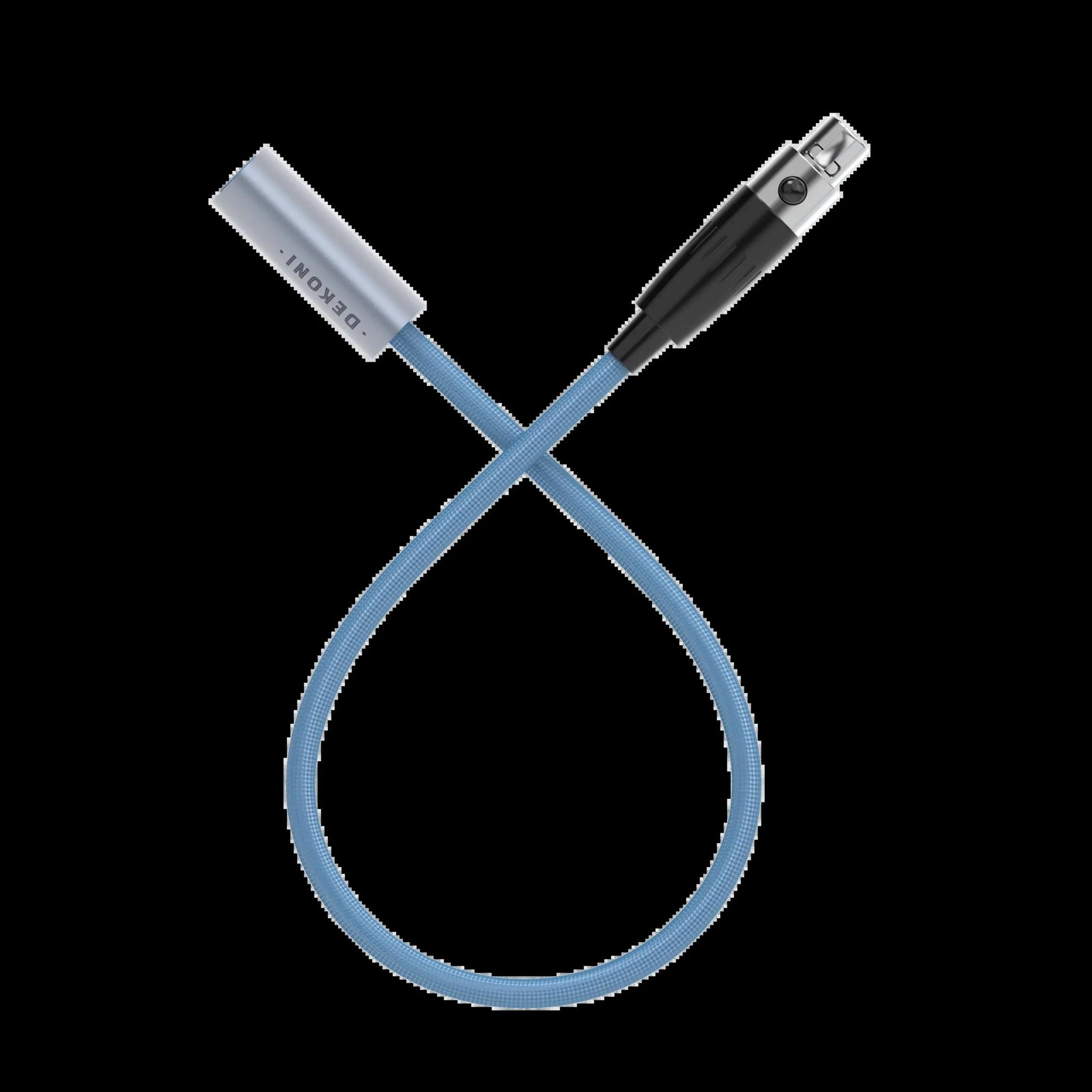 Dekoni Audio Ensemble Post-Split Nylon Wrapped Cable with Single 3-pin Mini XLR thumbnail 2