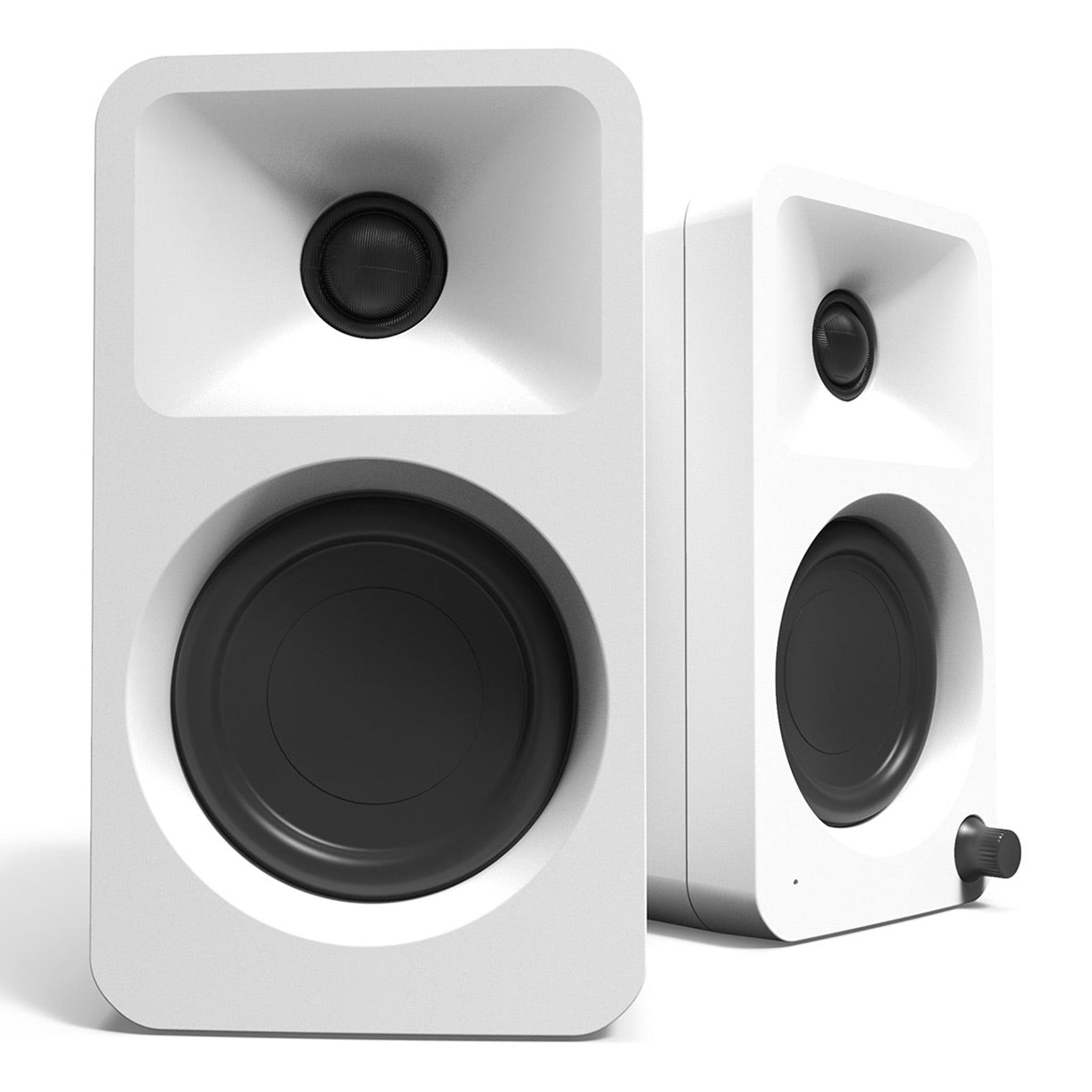 Kanto ORA Powered Reference Desktop Speakers with Bluetooth (White) thumbnail 4