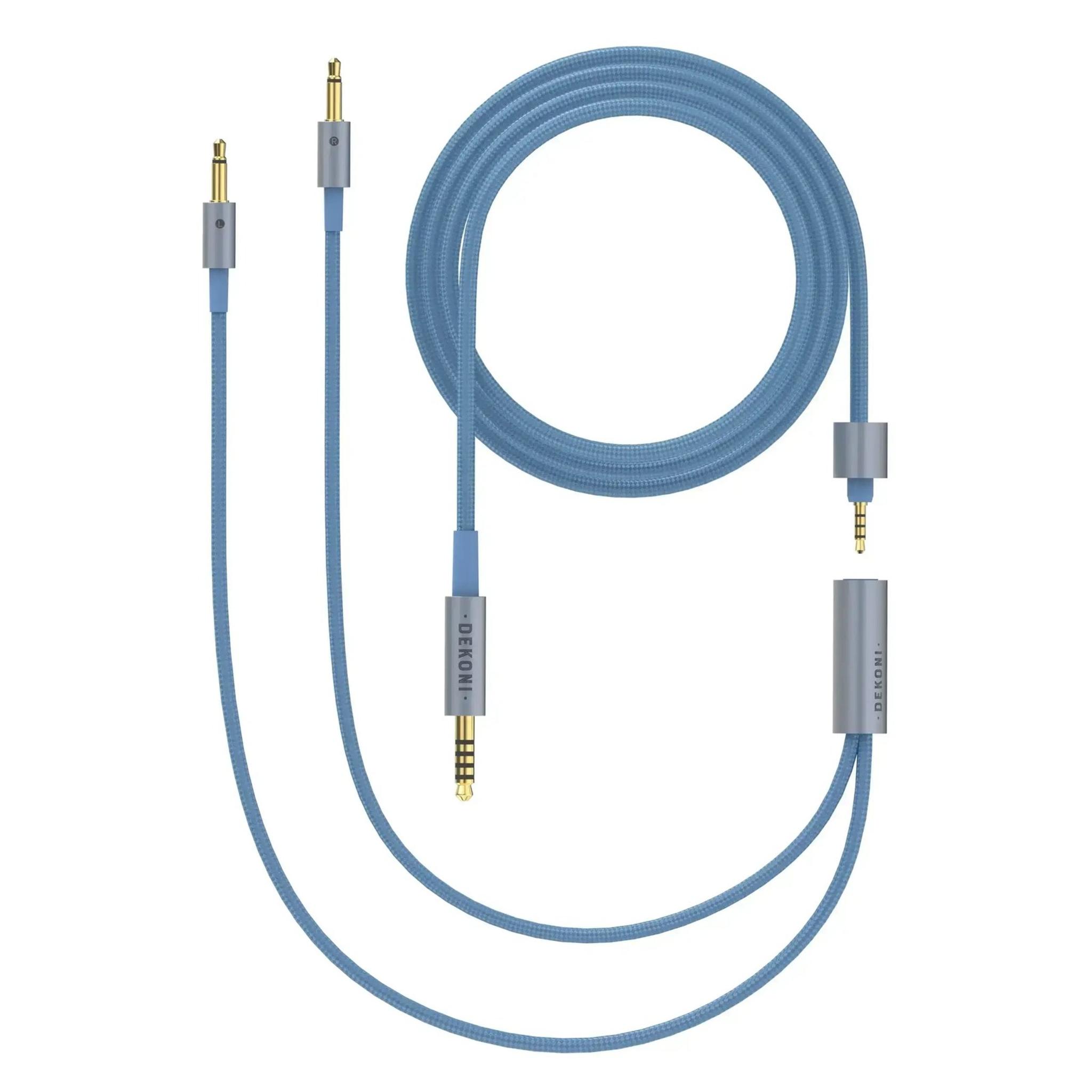 Dekoni Audio Ensemble 4.4mm 64" Nylon Wrapped Cable with 3.5mm Headphone Connectors thumbnail 2