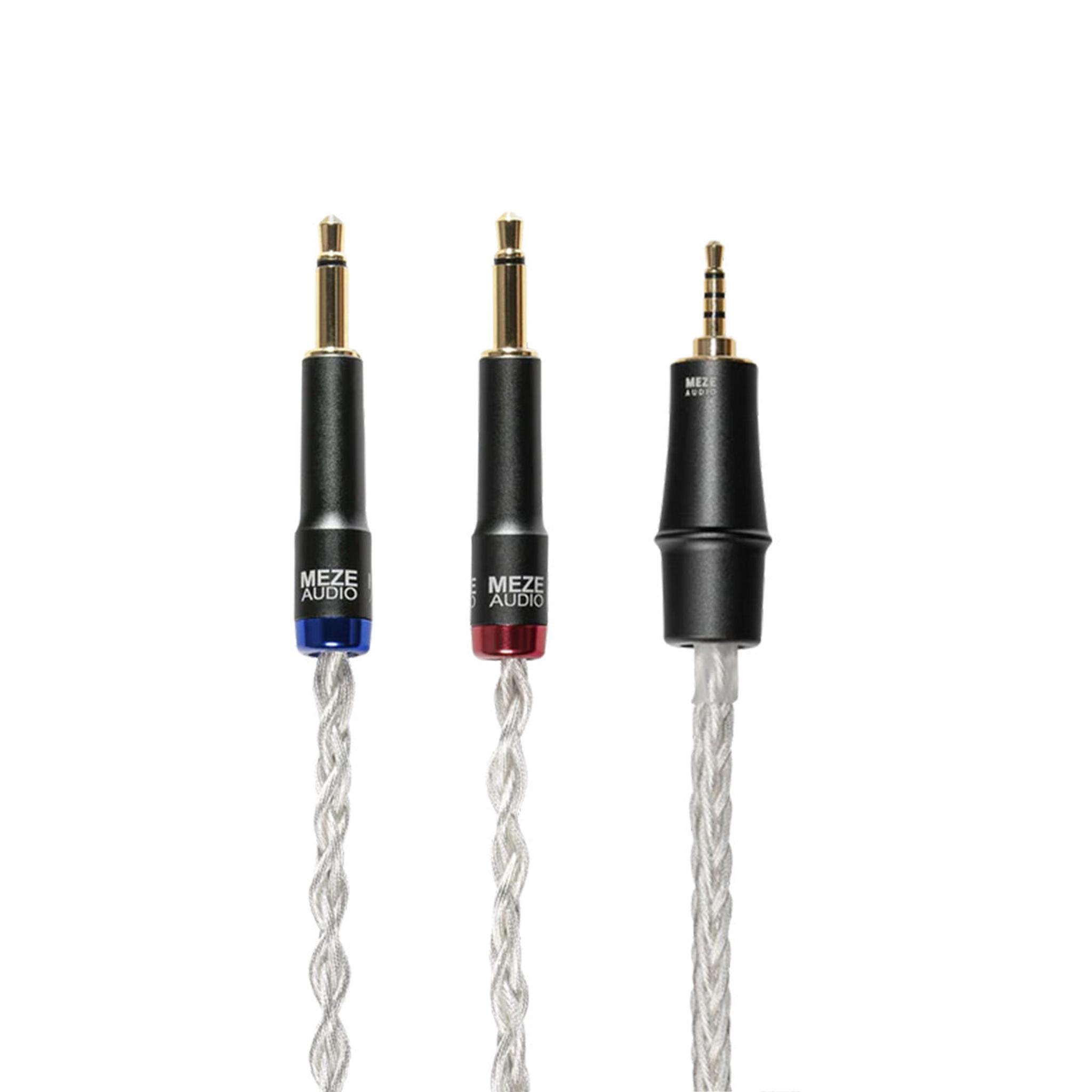 Meze Audio Mono 3.5mm to 2.5mm Balanced Silver-Plated Cable - 4.2 ft. - Image 1