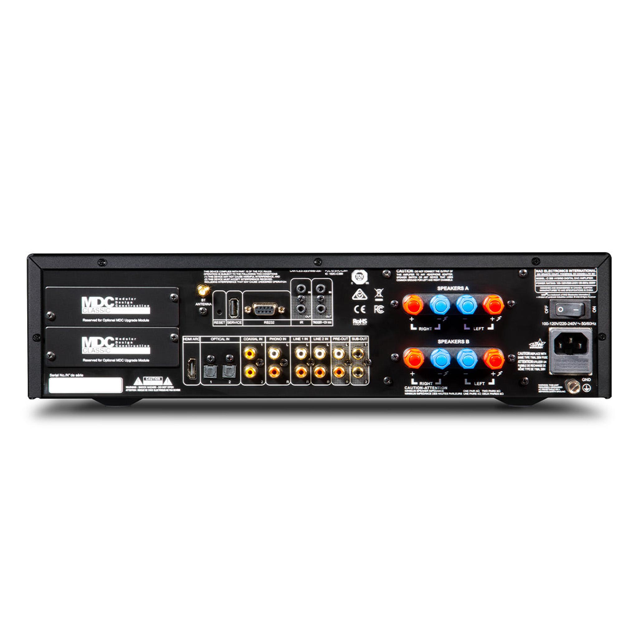 NAD Electronics C399 Hybrid Digital DAC Amplifier with MDC2 BluOS-D Module thumbnail 3