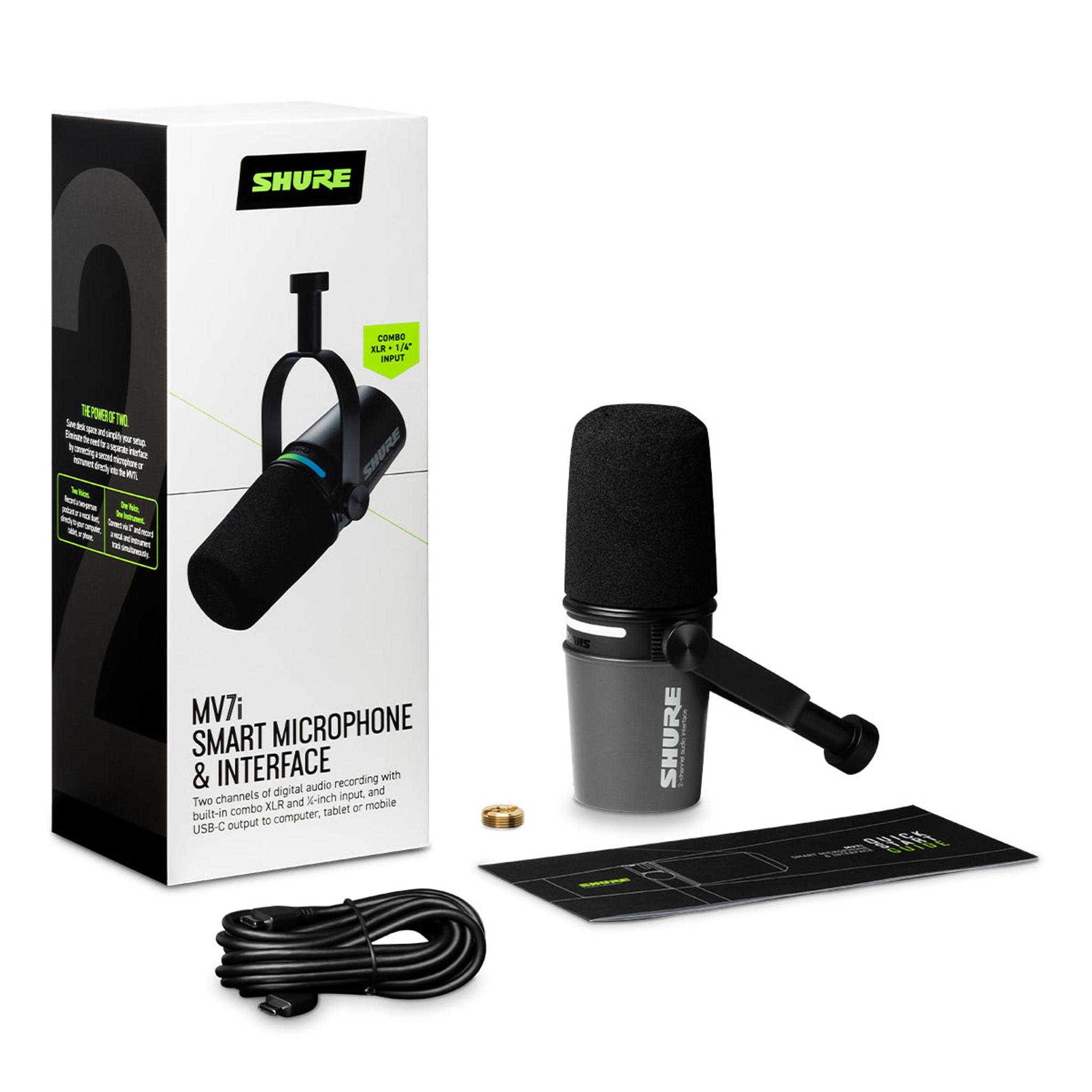 Shure MV7i USB-C Dynamic Microphone & Interface thumbnail 12