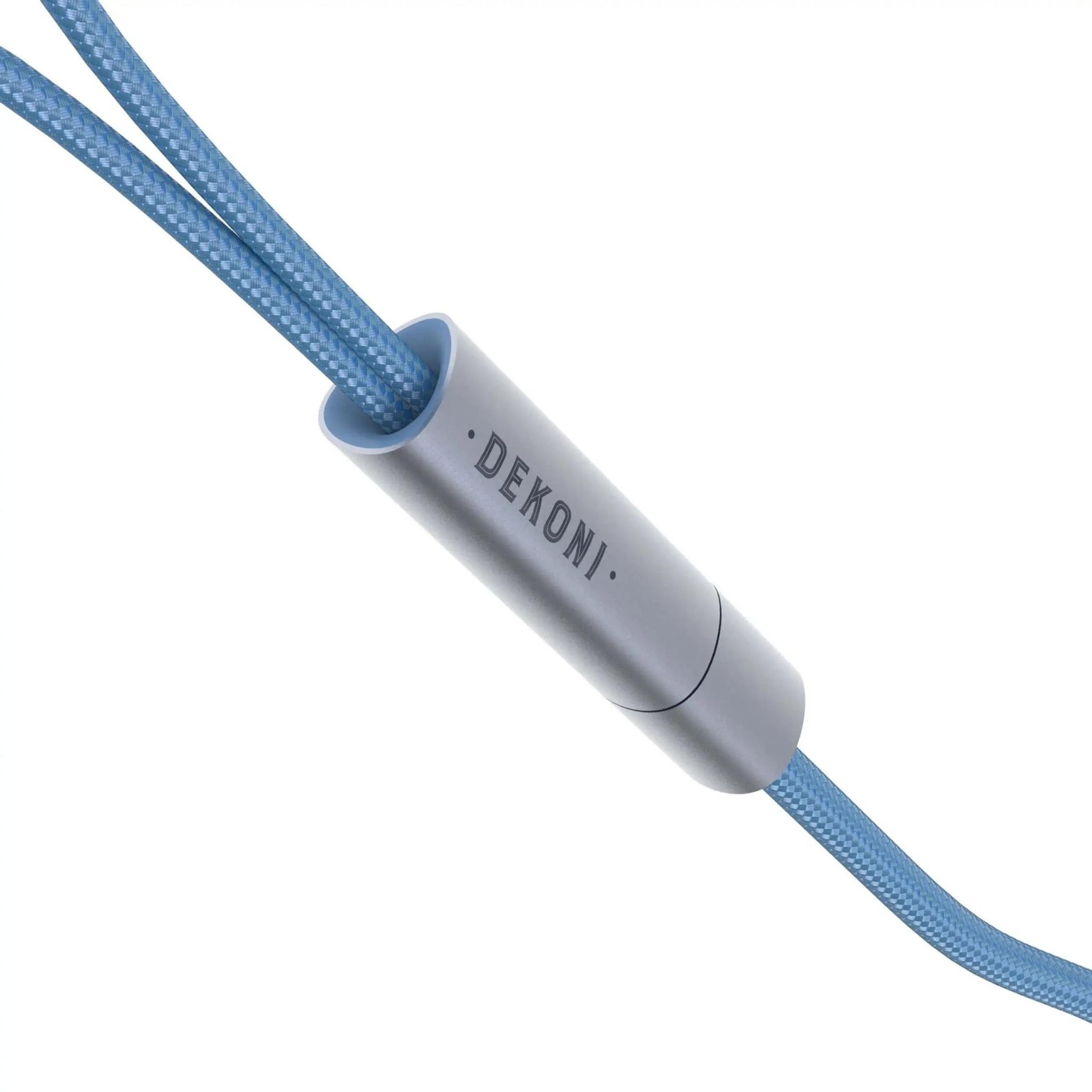 Dekoni Audio Ensemble Post-Split Nylon Wrapped Cable with Single 3-pin Mini XLR thumbnail 3