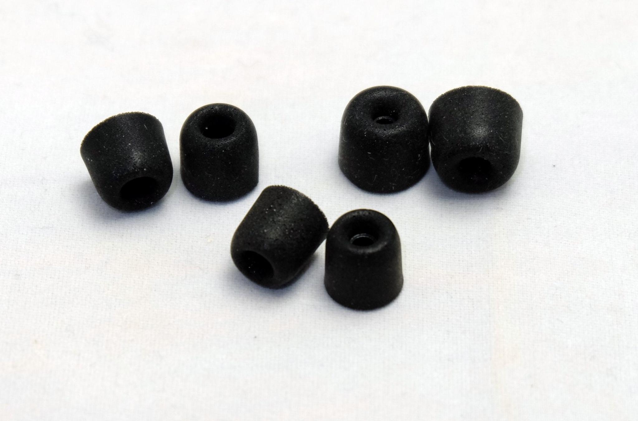 Memory Foam Isolation Earphone Tips Black 4.9mm Mercury thumbnail 3