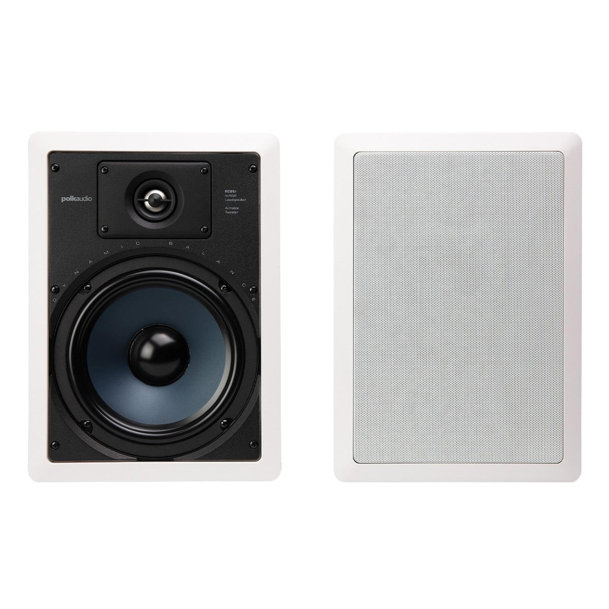 Polk Audio RC85i 2 Way In Wall Speakers - 4 Pack (White) thumbnail 2