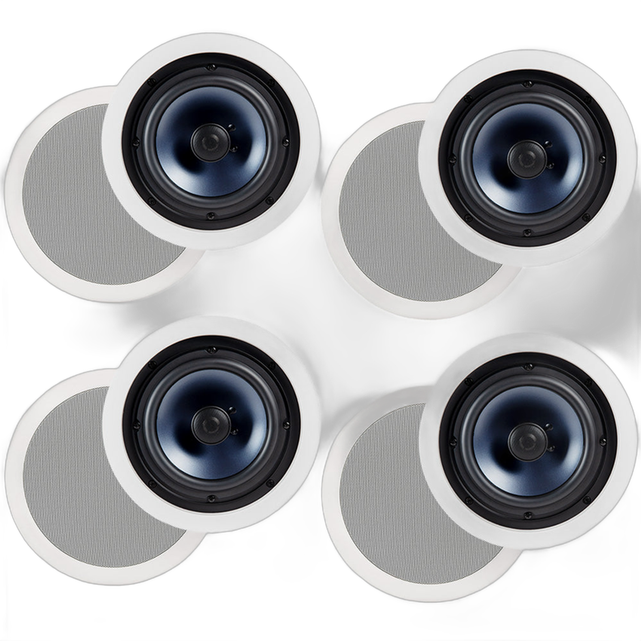Polk Audio RC80I 2 Way In Ceiling Speakers - 4 Pack (White) - Image 1