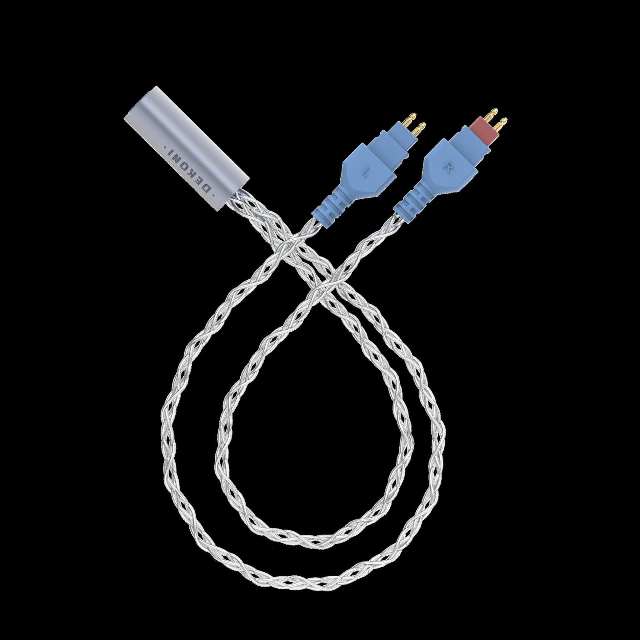 Dekoni Audio Ensemble 1/4" 52" Braided Cable with HD600 Headphone Connectors thumbnail 3