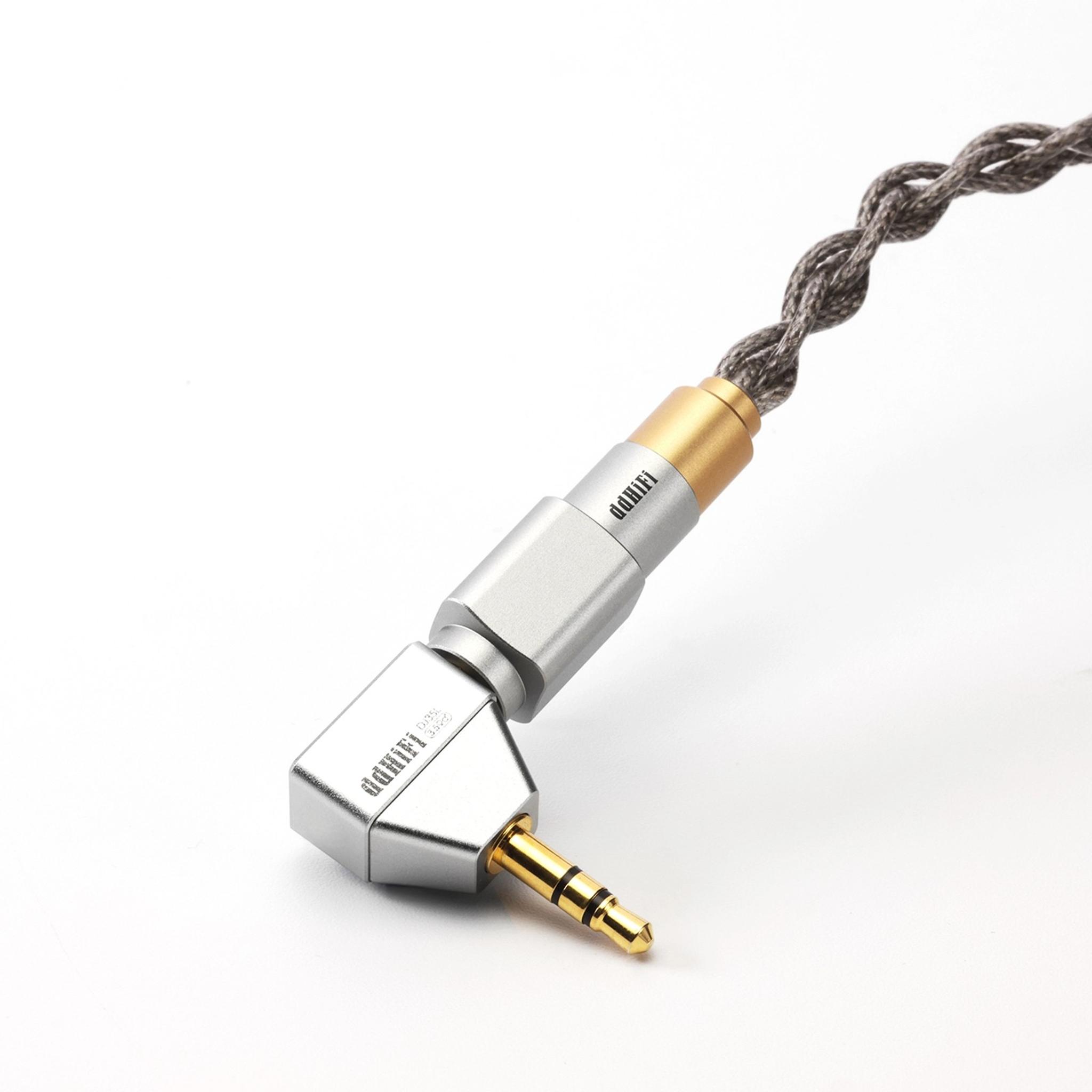 ddHiFi DJ35L L-Shaped Adapter | 3.5mm F to 3.5mm M thumbnail 3