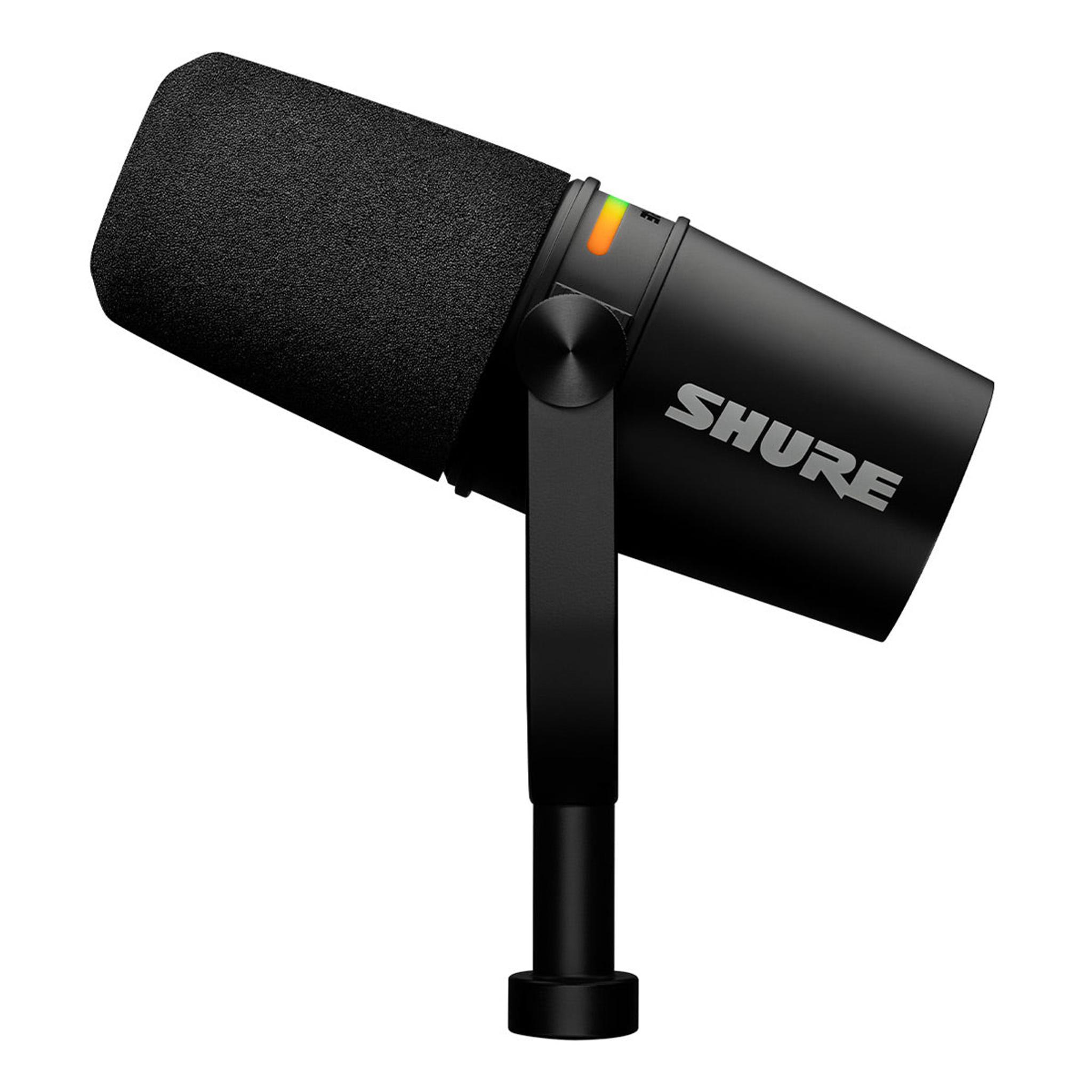 Shure MV7+ Hybrid Output USB-C & XLR Podcast Microphone (Black) - Image 1