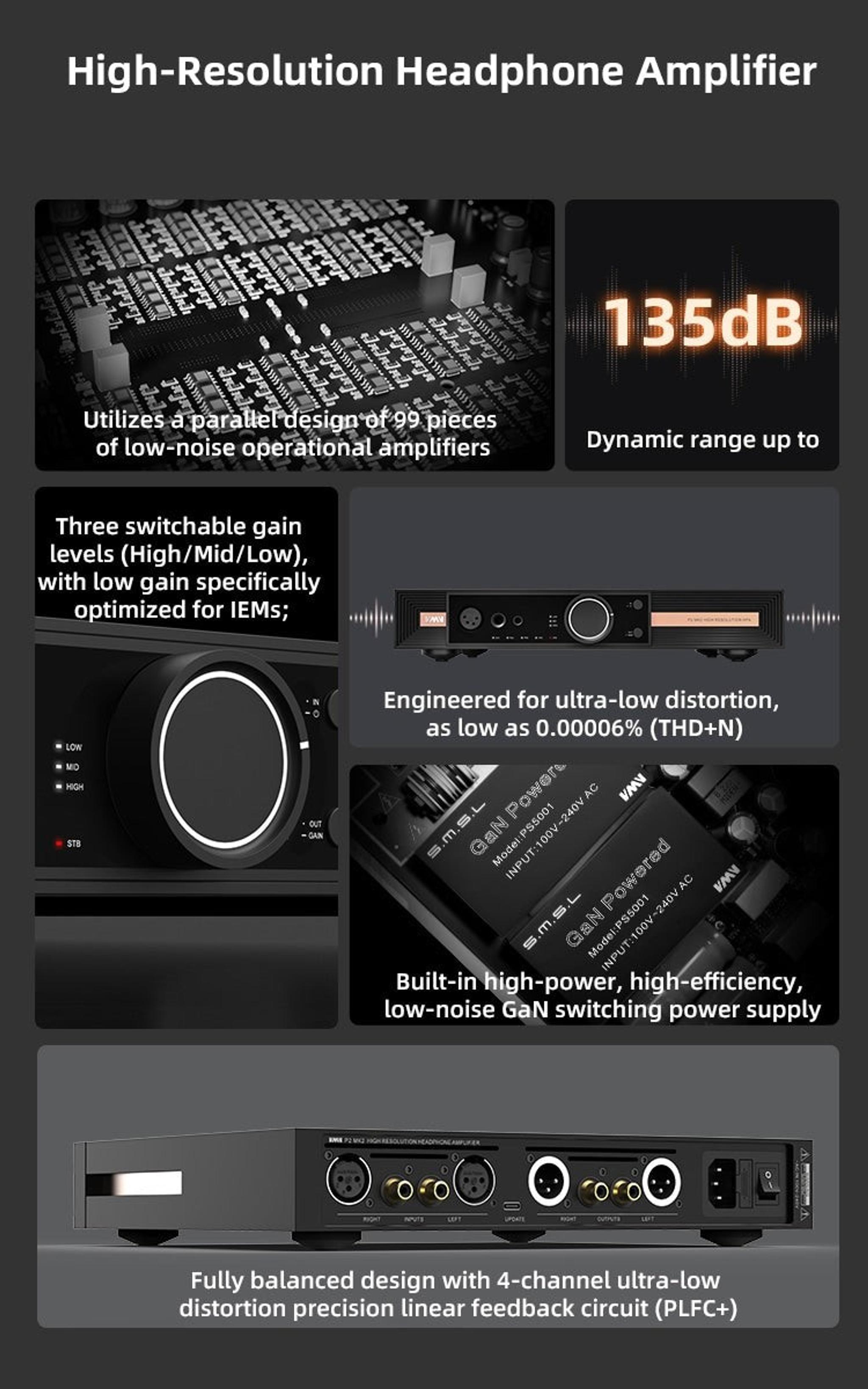 VMV P2 MKII Desktop Headphone Amplifier thumbnail 5