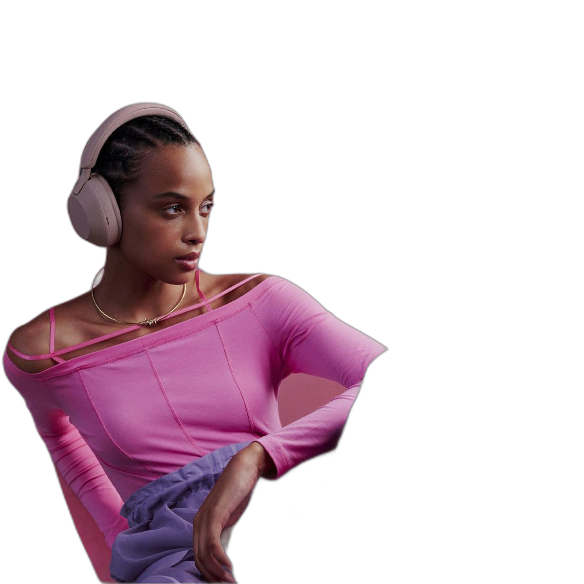 Sony WH-1000XM5 Wireless Over-Ear Noise Canceling Headphones (Pink) thumbnail 3