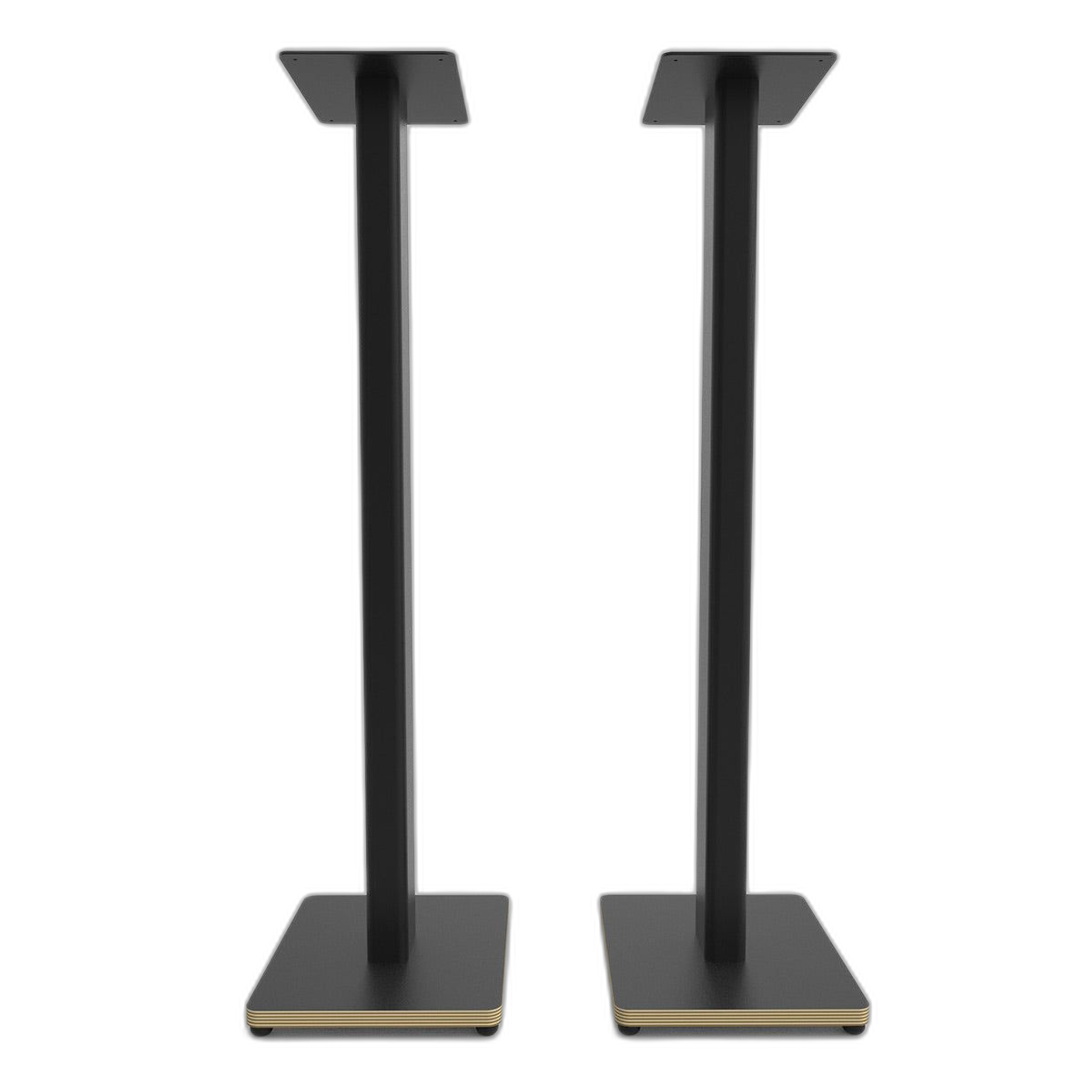 Kanto ST34P 34" Universal Bookshelf Speaker Floor Stand with Plywood Base- Black (Pair) - Image 1