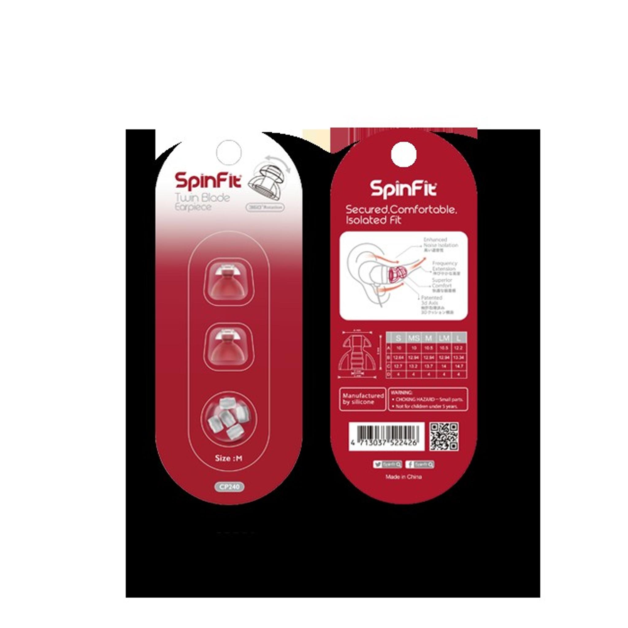 SpinFit CP240 | Premium Double Flange Eartips (1 Pair) thumbnail 5