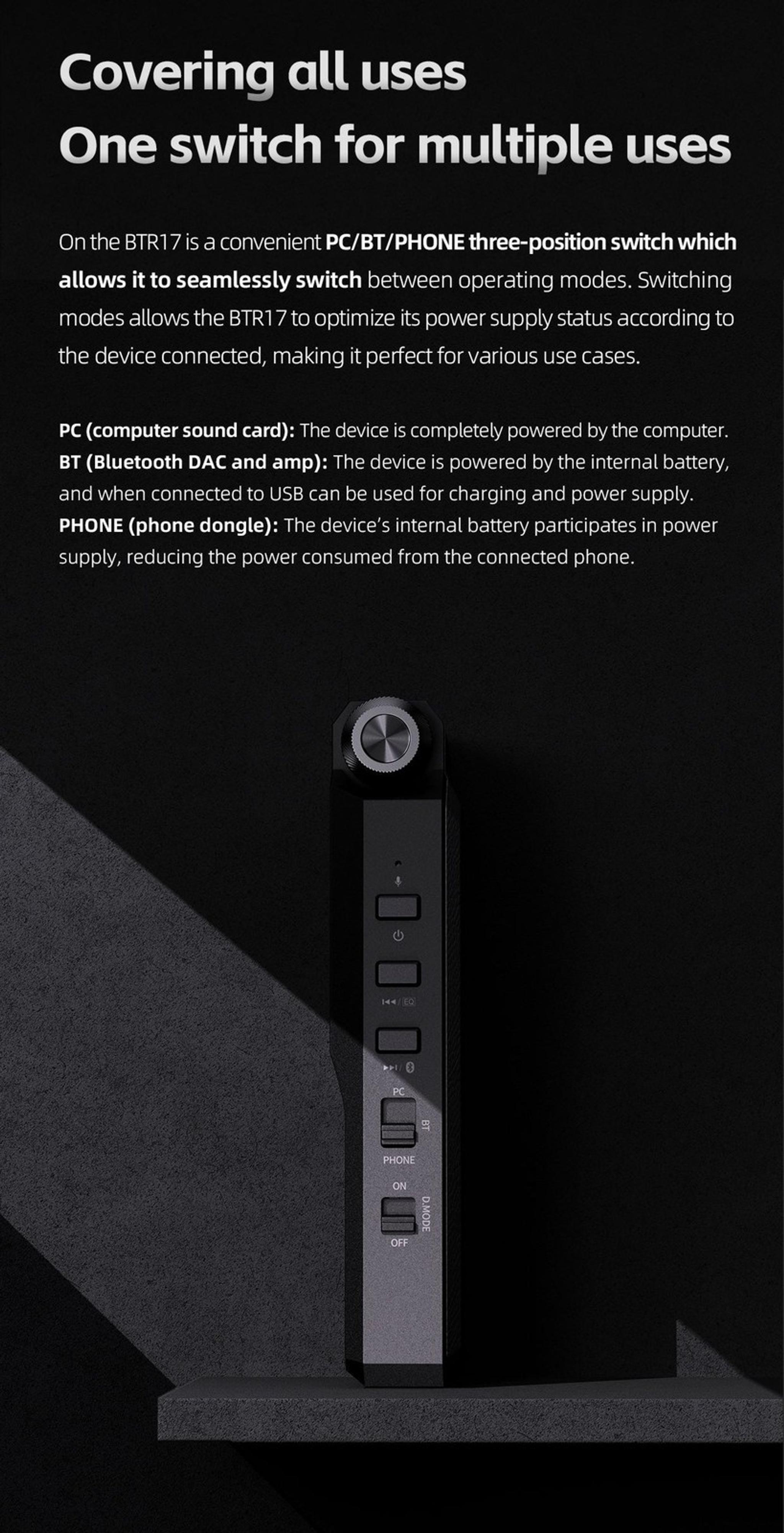 FiiO BTR17 Bluetooth USB DAC/Amp thumbnail 8