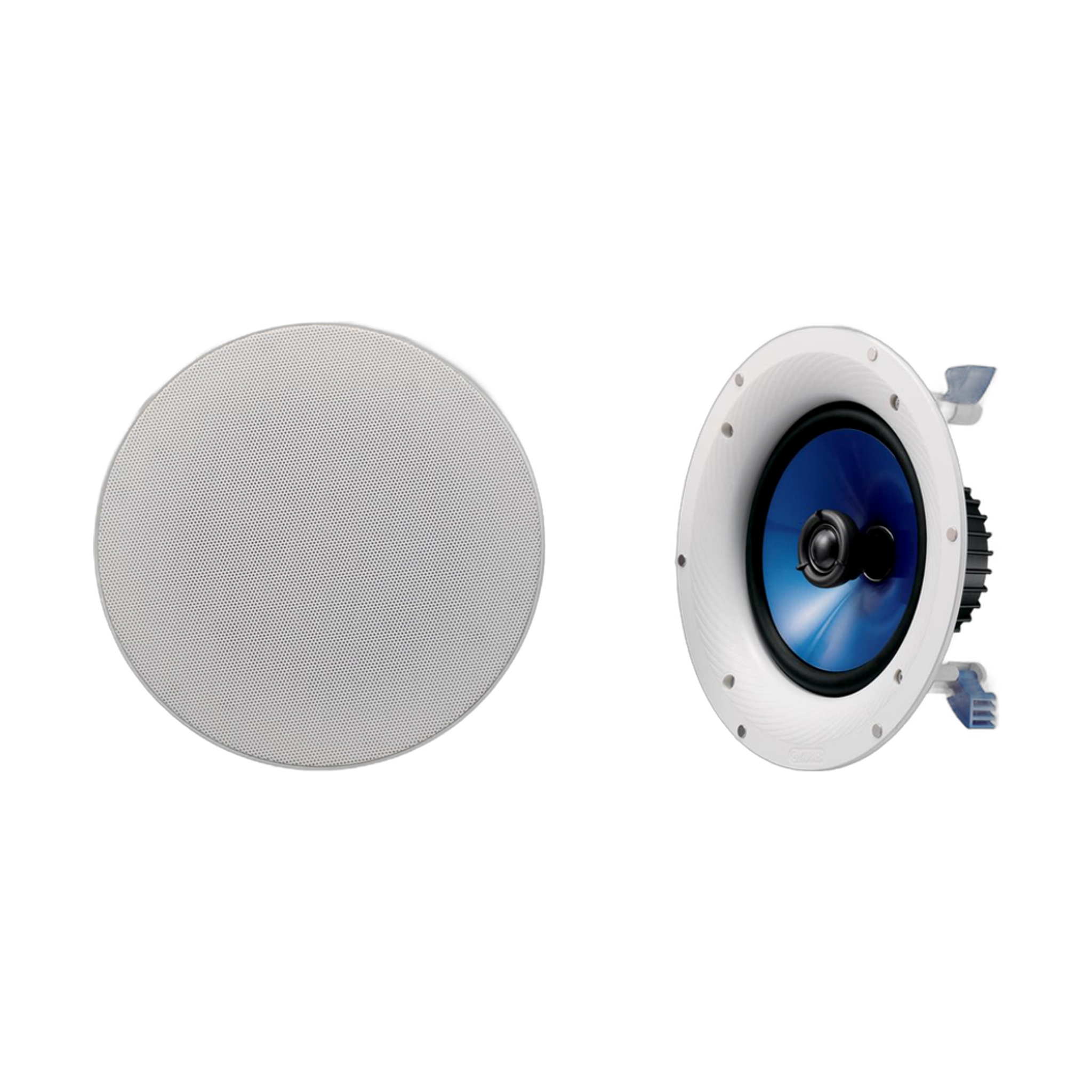Yamaha NS-IC800 140 Watt 8 Inch 2 Way In Ceiling Speakers - Pair (White)