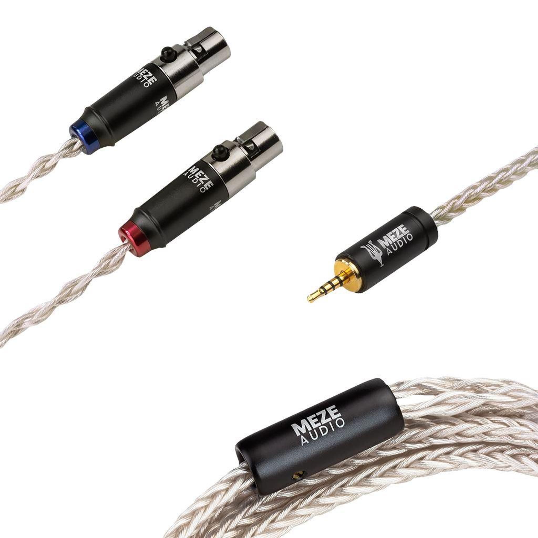Meze Audio Silver PCUHD 4-Pin Mini-XLR Replacement Cable - Image 1