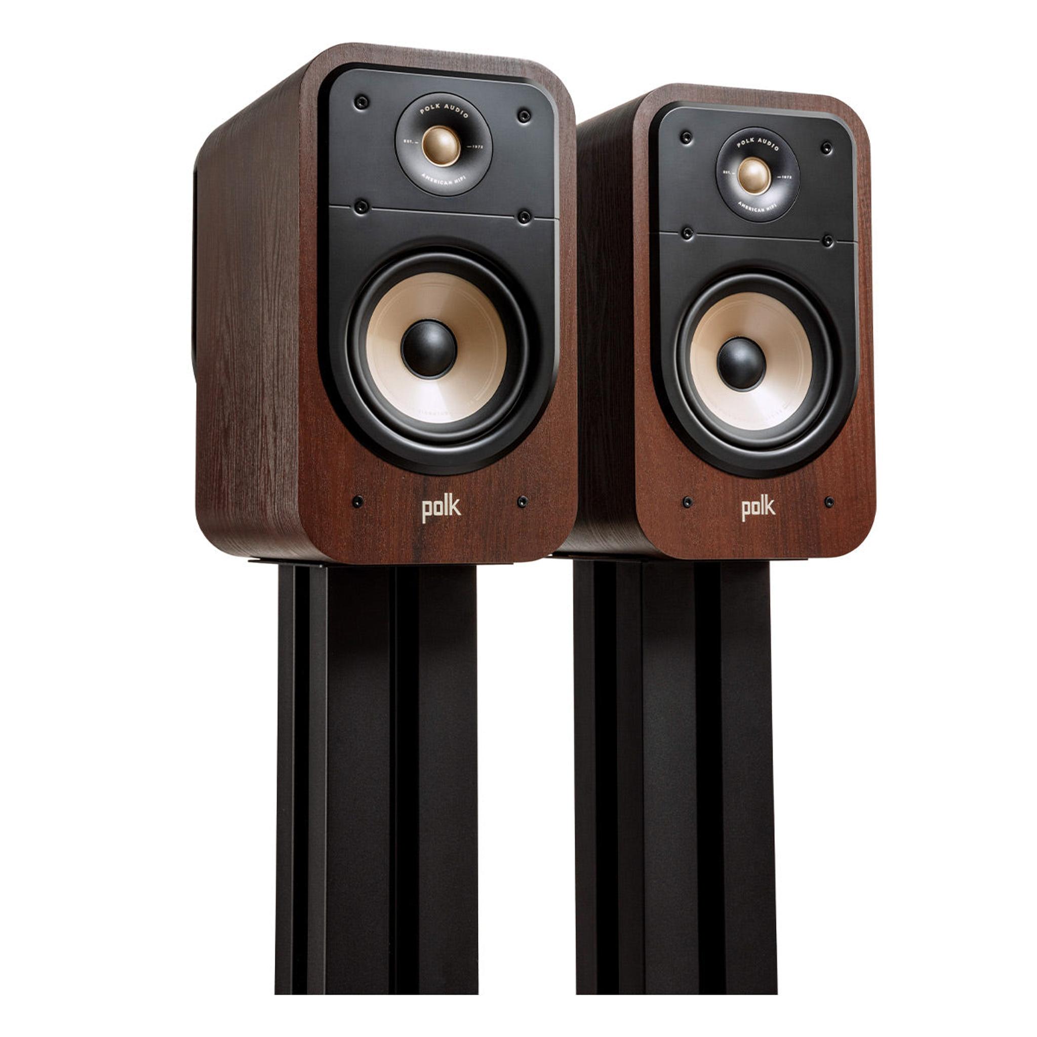 Polk Audio Signature Elite ES20 Bookshelf Speakers - Pair (Walnut) thumbnail 6