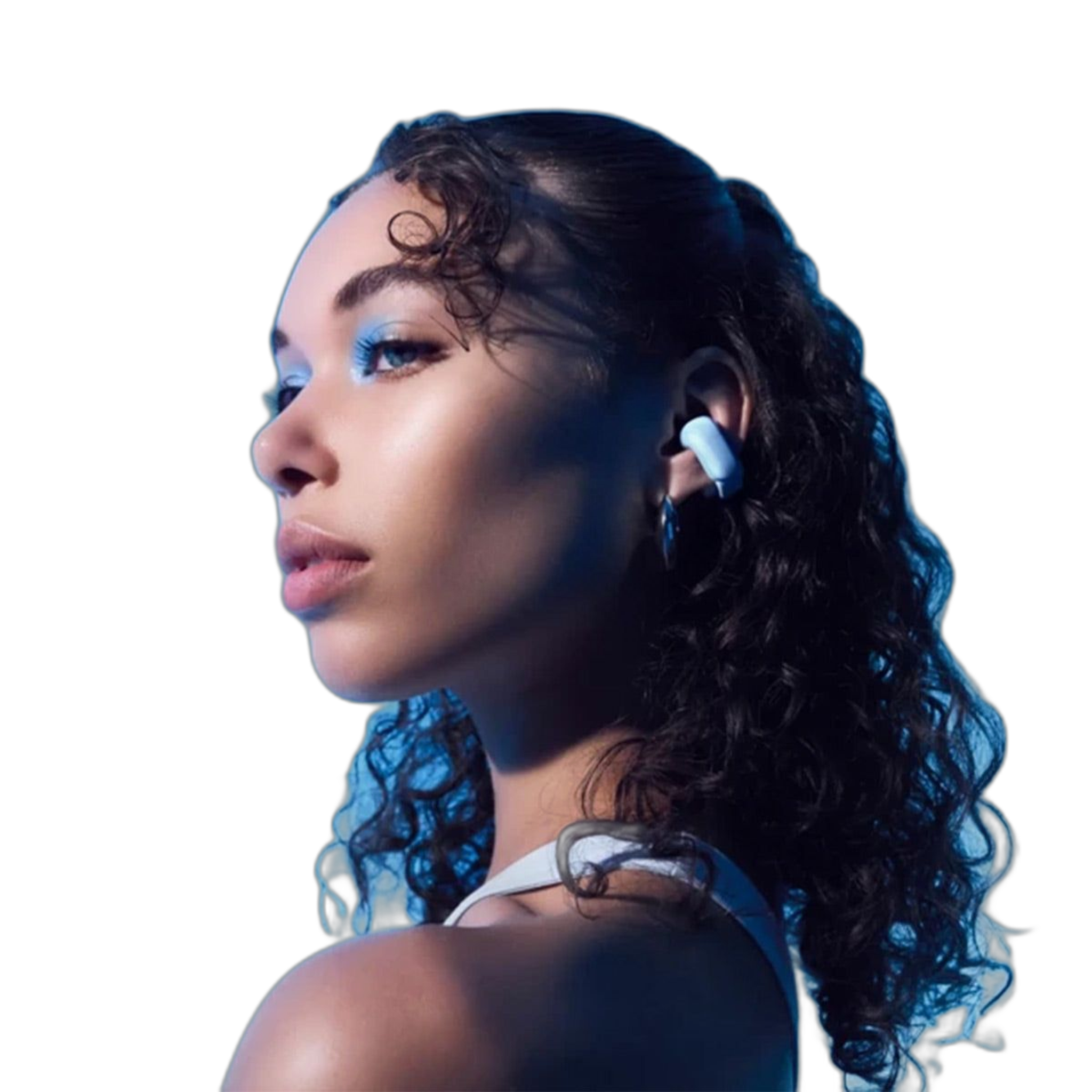 Bose Ultra Open Bluetooth Earbuds with Spatial Audio & Water Resistance (Moonstone Blue) thumbnail 3