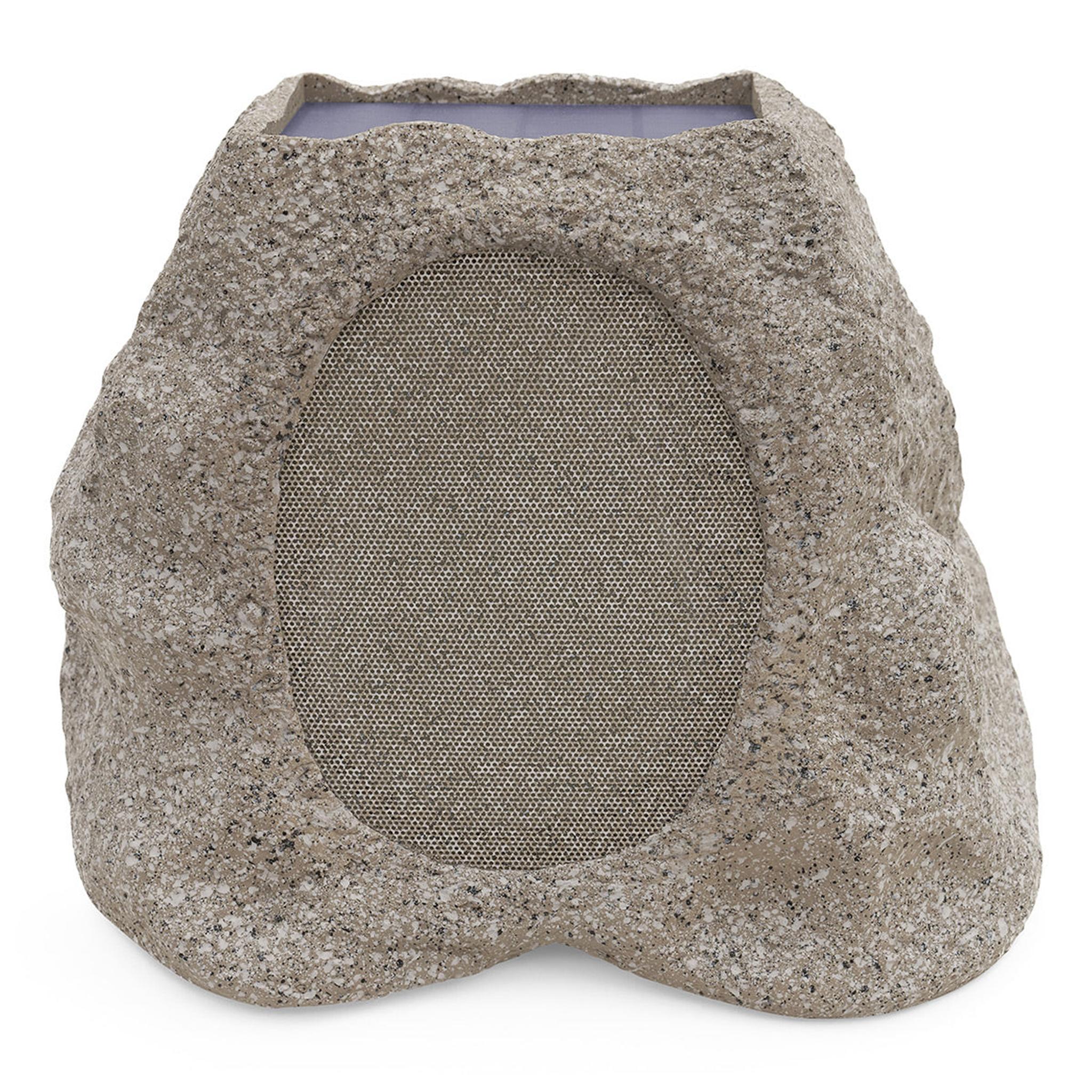 Victrola Rock Speaker Connect Bluetooth Outdoor Speaker with Solar Charging - 4 Pack (Stone) thumbnail 8