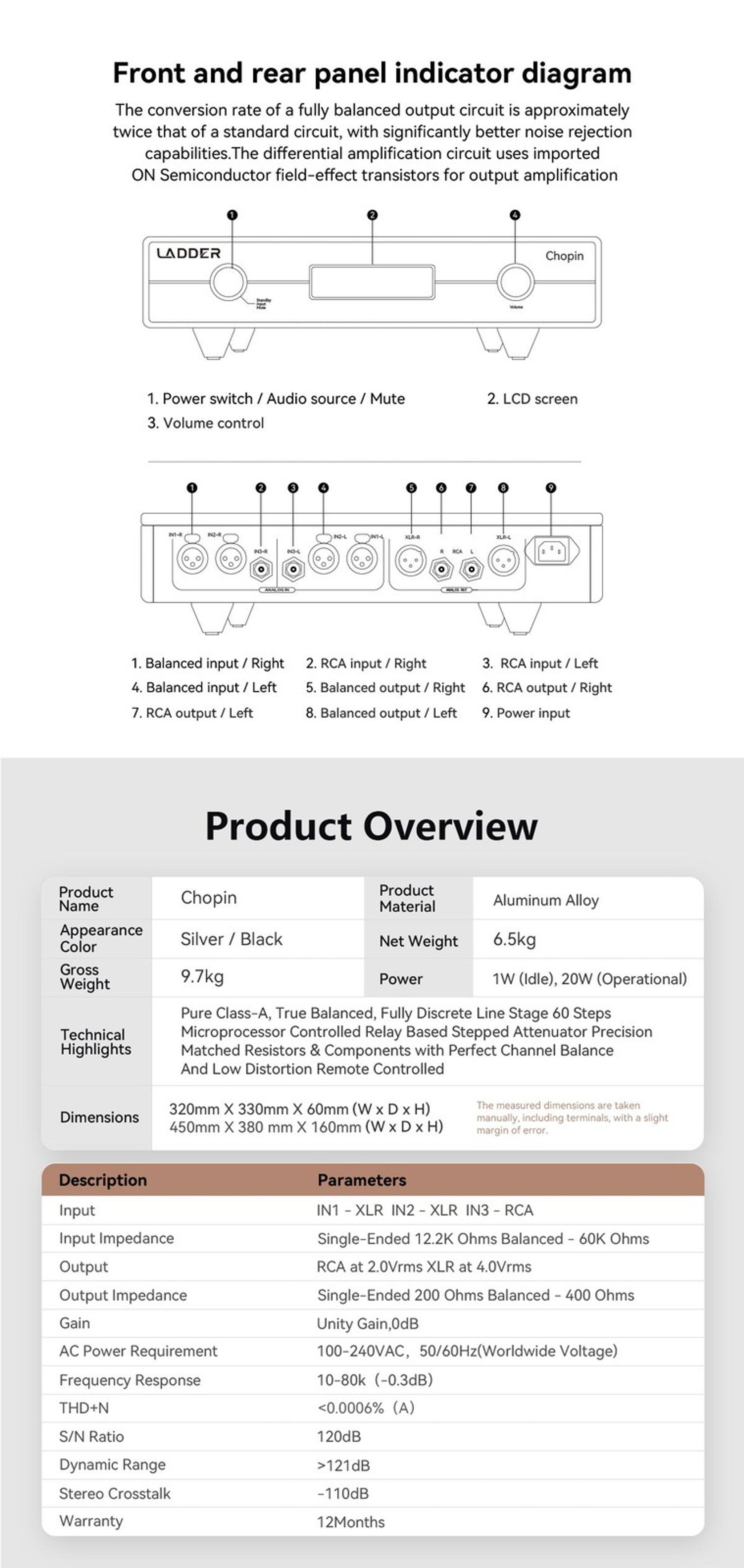 LADDER Chopin Desktop R2R Pre-amplifier thumbnail 6